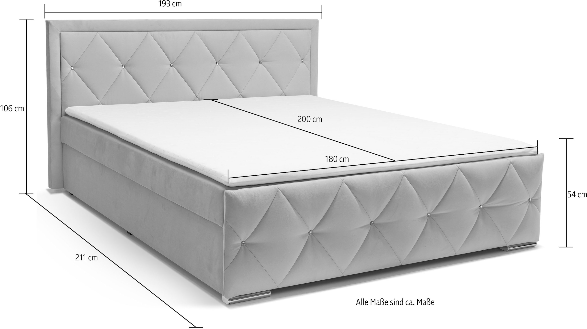 Leonique Boxbett 30 Jahre Jubiläums-Modell Alfie, in verschiedenen Farben und 3 Härtegraden lieferbar