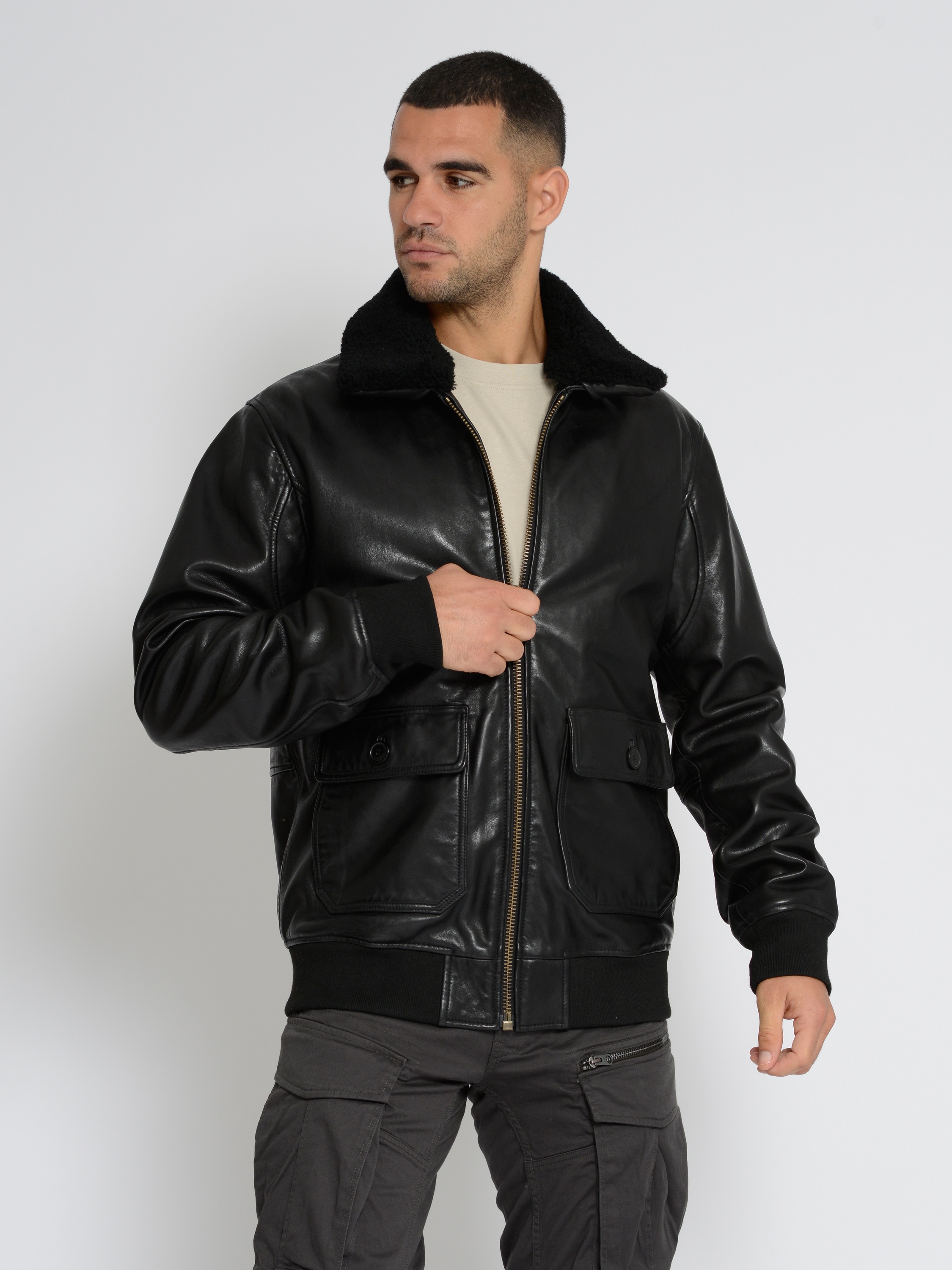 TOP GUN Lederjacke »Lederjacke TG2023002«