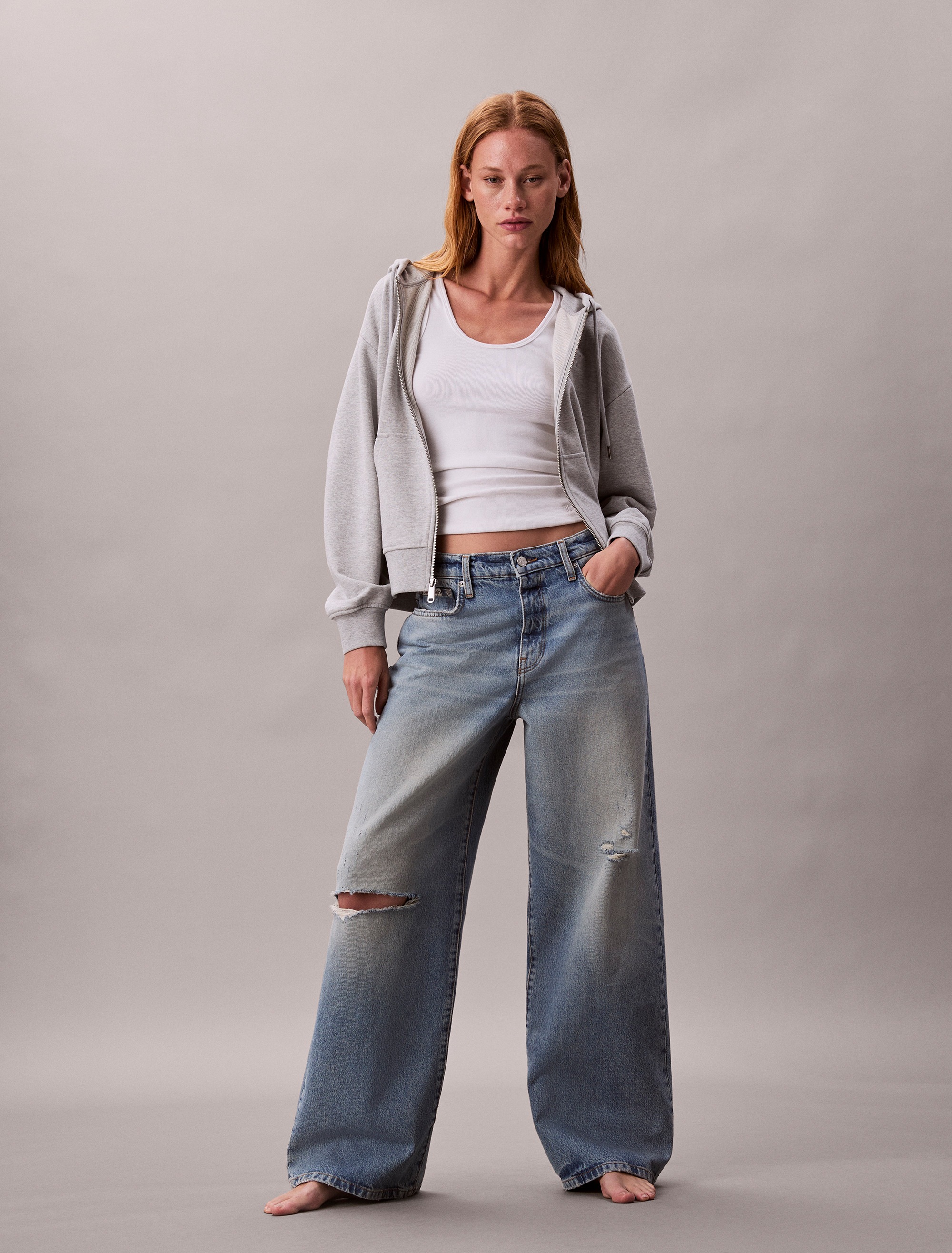 Calvin Klein Jeans Kapuzensweatshirt »ARCHIVE LOGO FRENCH TERRY FZ HOO«, Mit Rundhalsausschnitt, regular fit
