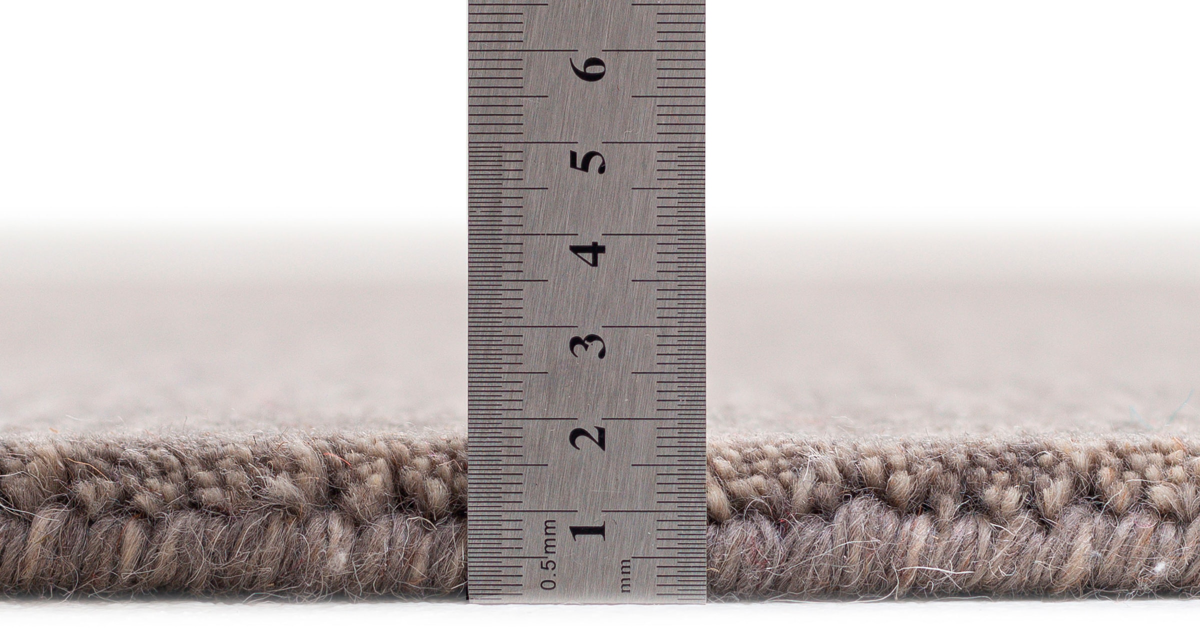 Sansibar Wollteppich »List«, rechteckig, 13 mm Höhe, Kurzflor, Handweb Teppich, Uni-Farben, reine Wolle, handgewebt
