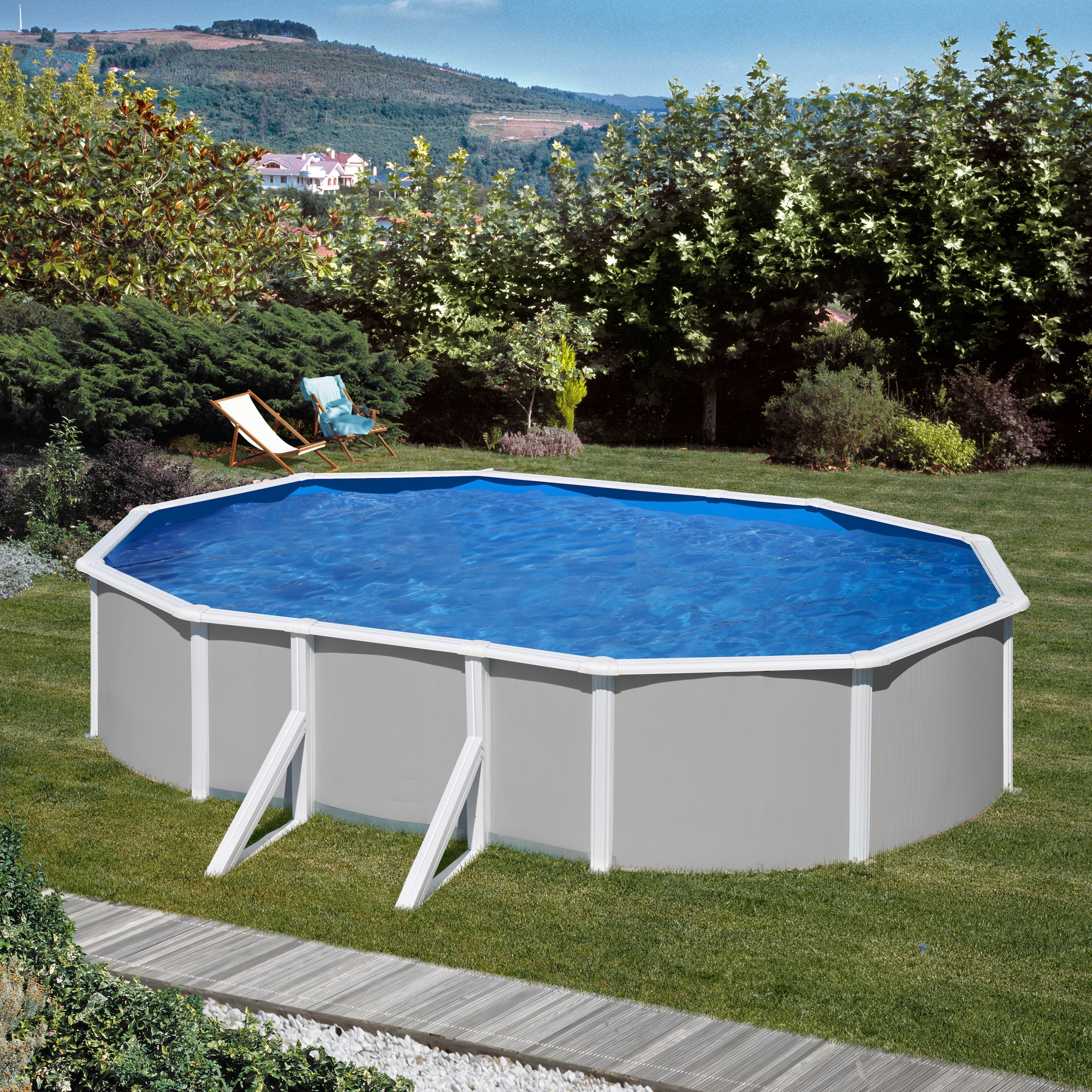 my POOL BWT Ovalpool »B 300 x L 500 x H 120 cm«, (Spar-Set, 6 tlg.), mit Solardusche