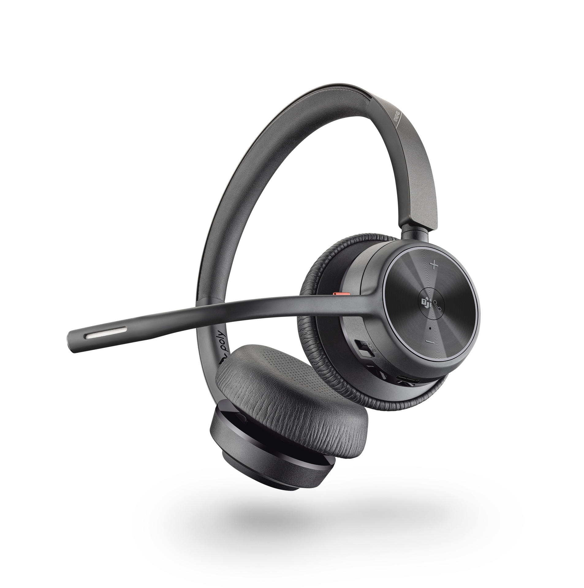 Poly Wireless-Headset »Voyager 4320 UC Stereo USB-C Teams«, Bluetooth, Noise-Cancelling-Stummschaltung, Stereo Bluetooth Kopfhörer, Noise Canceling