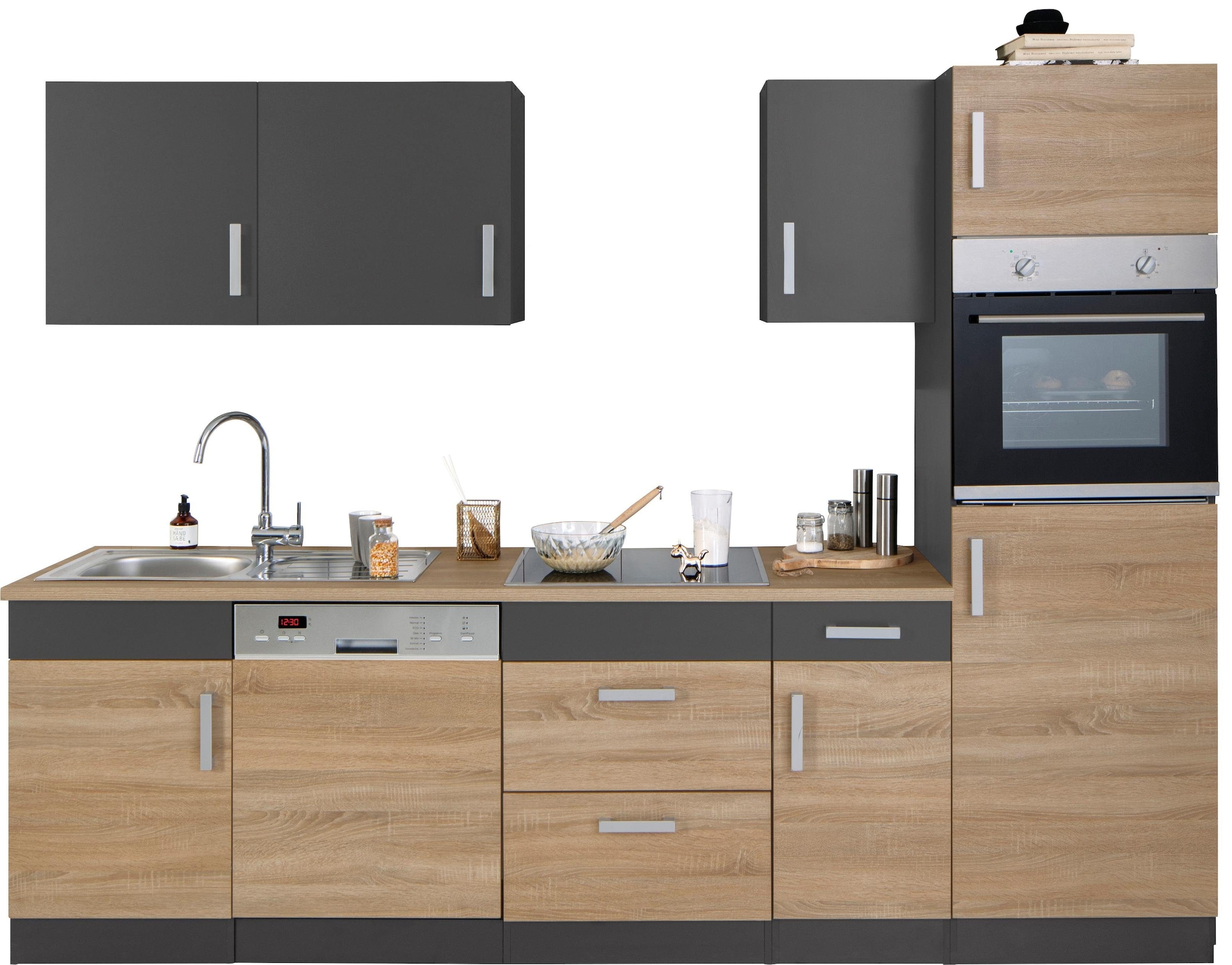 HELD MÖBEL Küchenzeile »Gera«, mit E-Geräten, Breite 270 cm auf Rechnung  kaufen