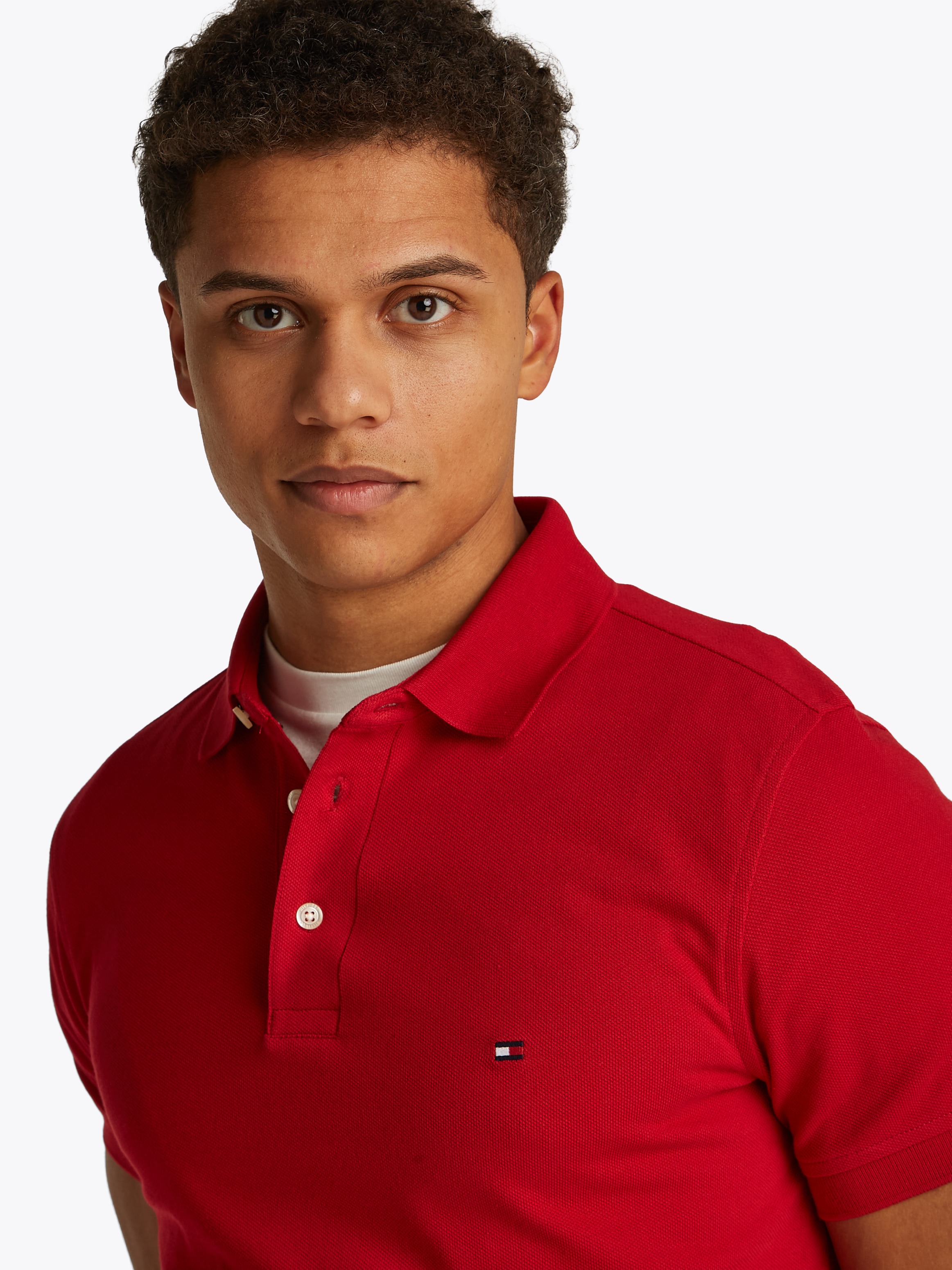 Tommy Hilfiger Poloshirt »1985 SLIM POLO«, hochwertige Baumwoll-Piqué-Qualität