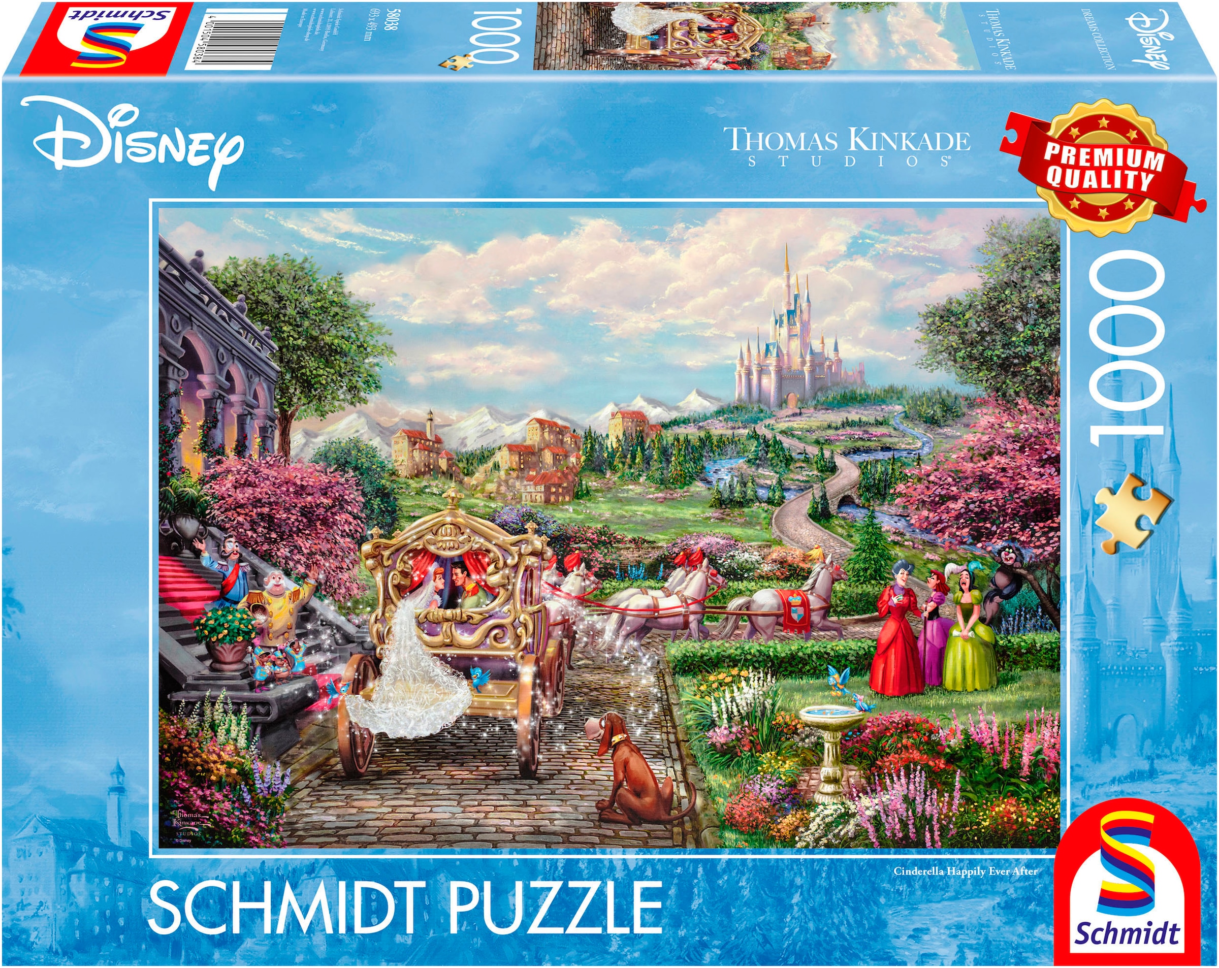 Puzzle »Disney, Cinderella Happily Ever After von Thomas Kinkade«, (1000 tlg.), Made...