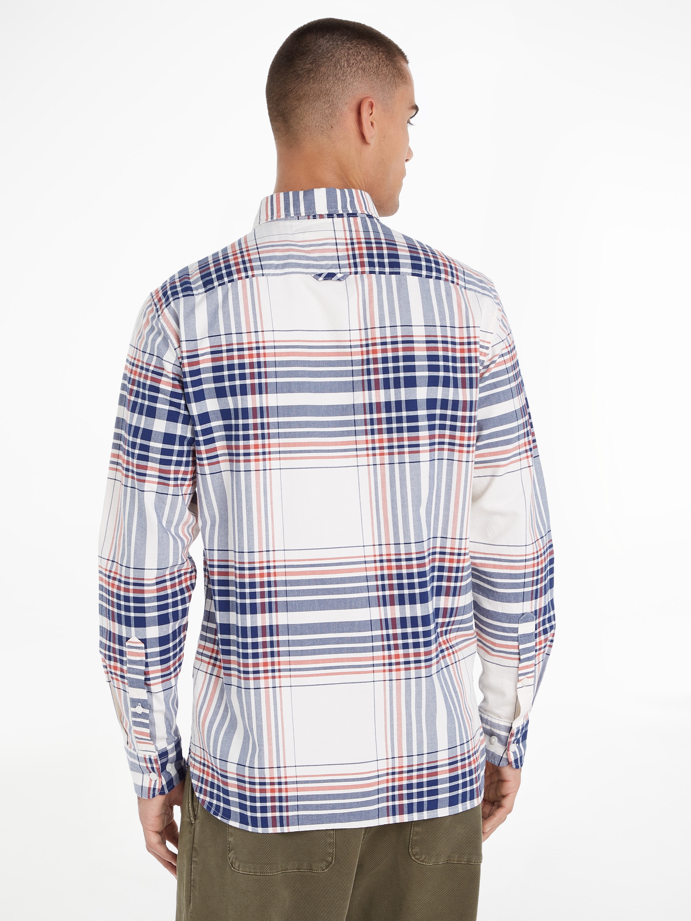 Tommy Hilfiger Langarmhemd »XL OXFORD CHECK RF SHIRT«, mit großem Karomuster