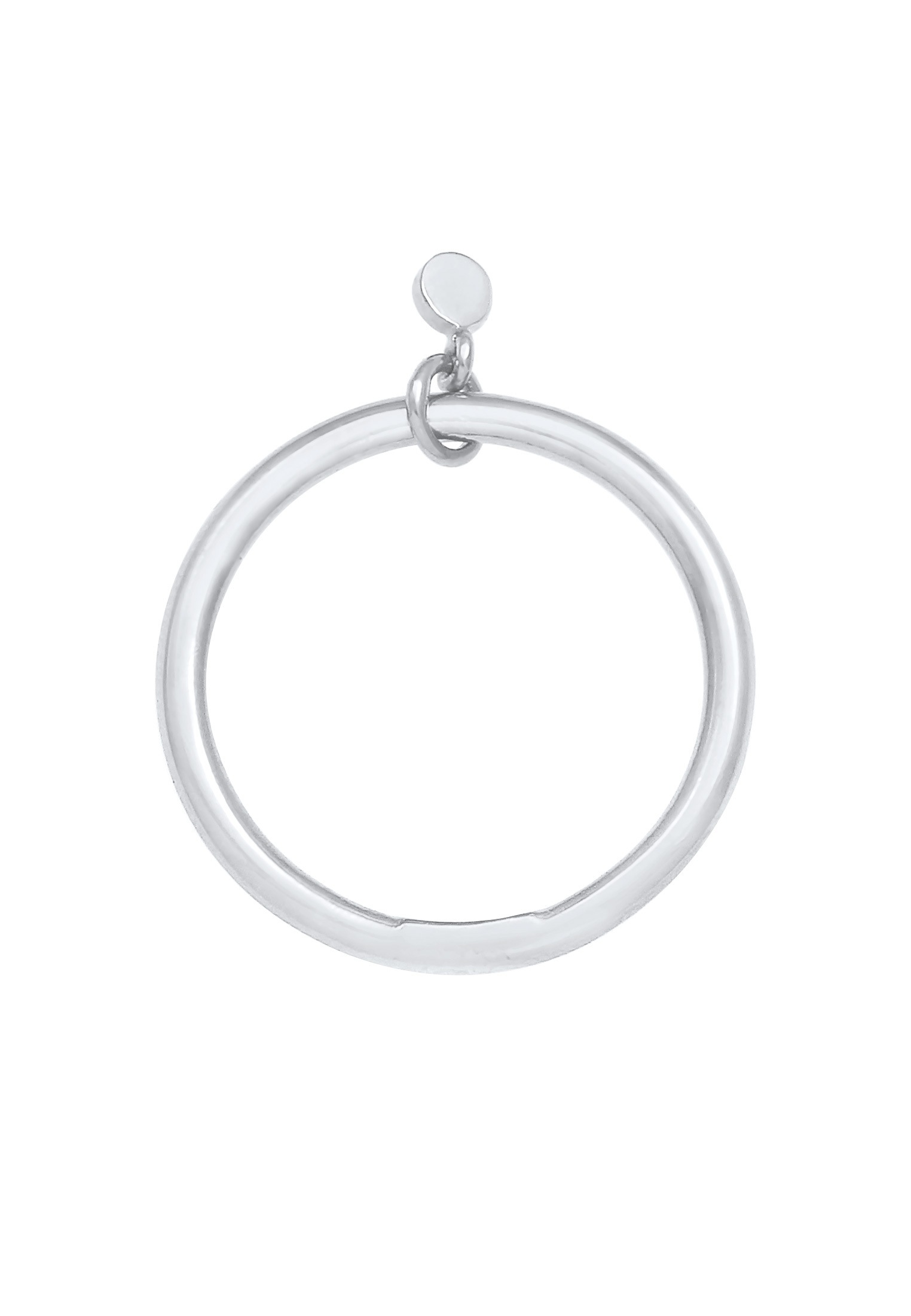 Elli Silberring »Ring Bandring Stapelring Rund Plättchen Basic 925 Ring«