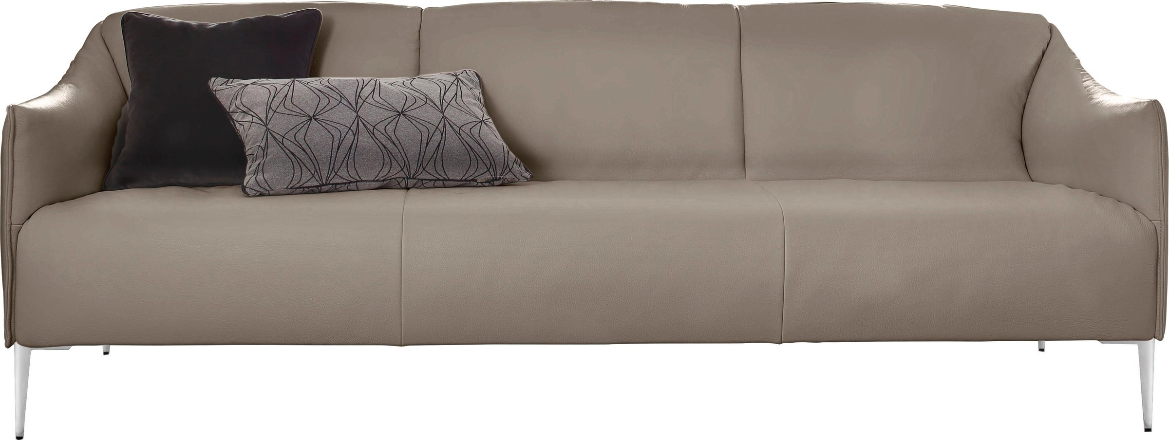 W.SCHILLIG 3-Sitzer »sally«, mit Metallfüßen in Chrom glänzend, Breite 224 cm