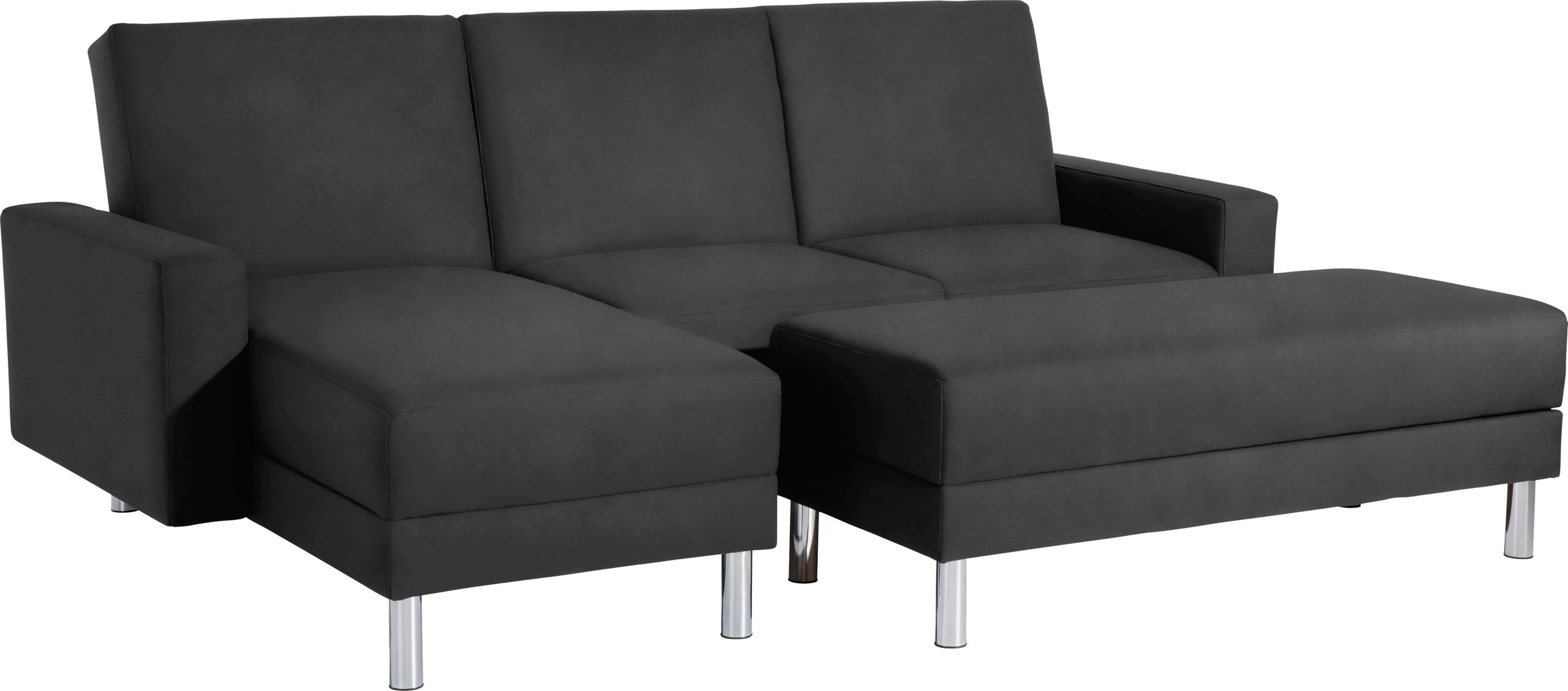 Max Winzer® Schlafsofa »Just Fresh modernes kubisches Sofa, Rückenverstellung für Sitzkomfort«, Recamiere links oder rechts montierbar, elegante Metallfüße