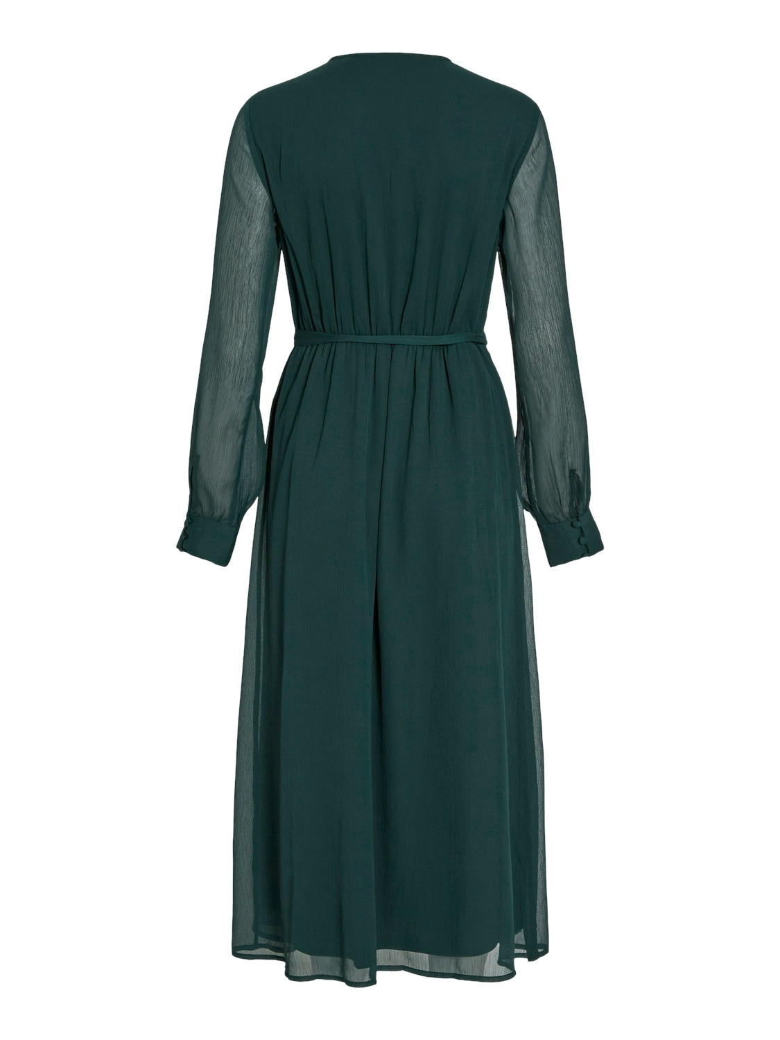 Vila Chiffonkleid »VIFALIA V-NECK L/S MIDI DRESS - NOOS«
