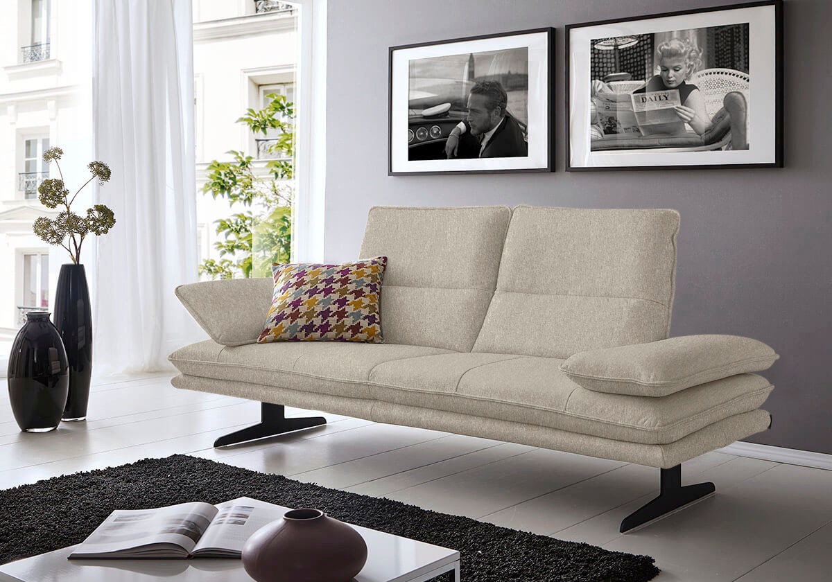 W.SCHILLIG 2-Sitzer »broadway, Designsofa mit tollem Sitzkomfort, Breite 216cm« Sitztiefenverstellung, Kopfteil- & Seitenteilverstellung, Breite 216cm