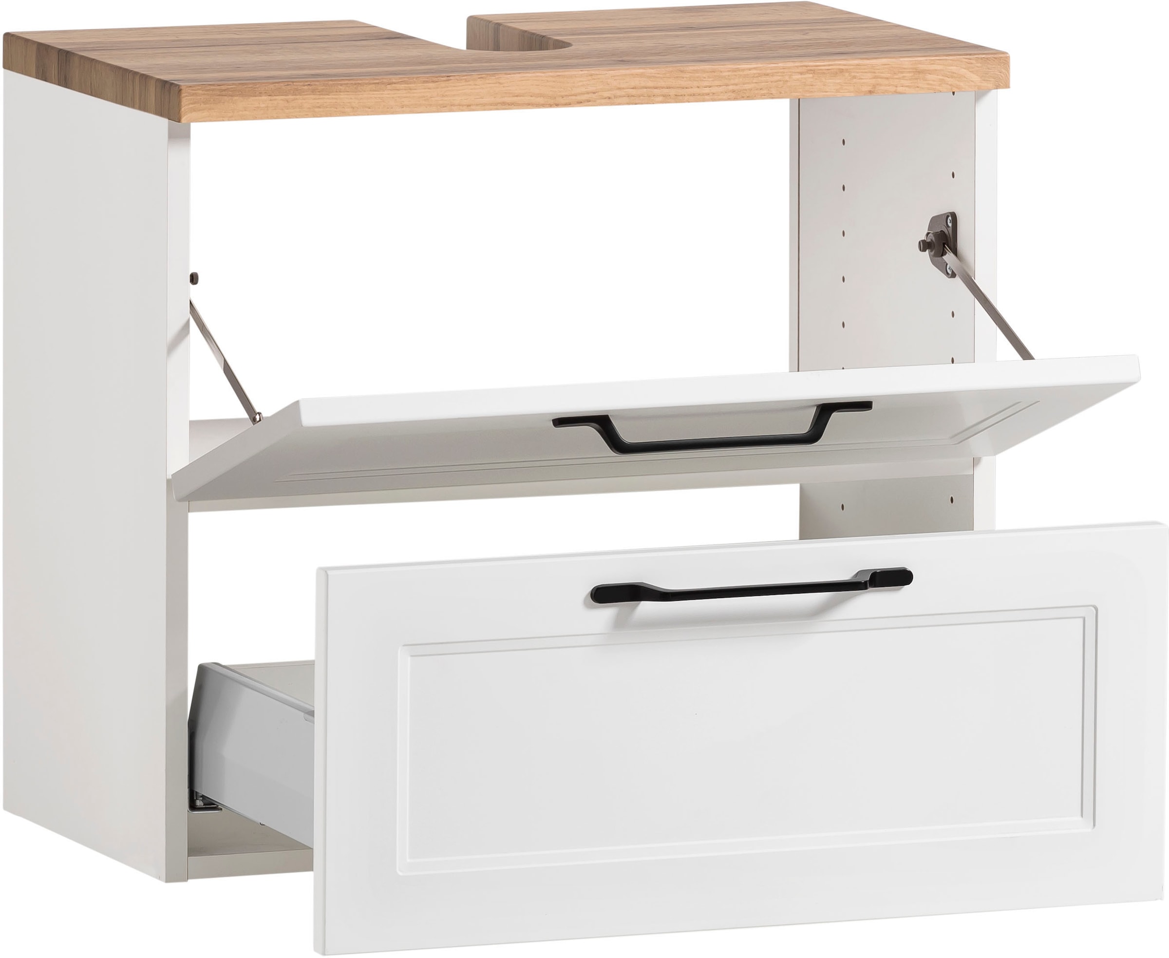 welltime Waschbeckenunterschrank »Lana«, Badmöbel, 2 Schubladen, 60 cm breit