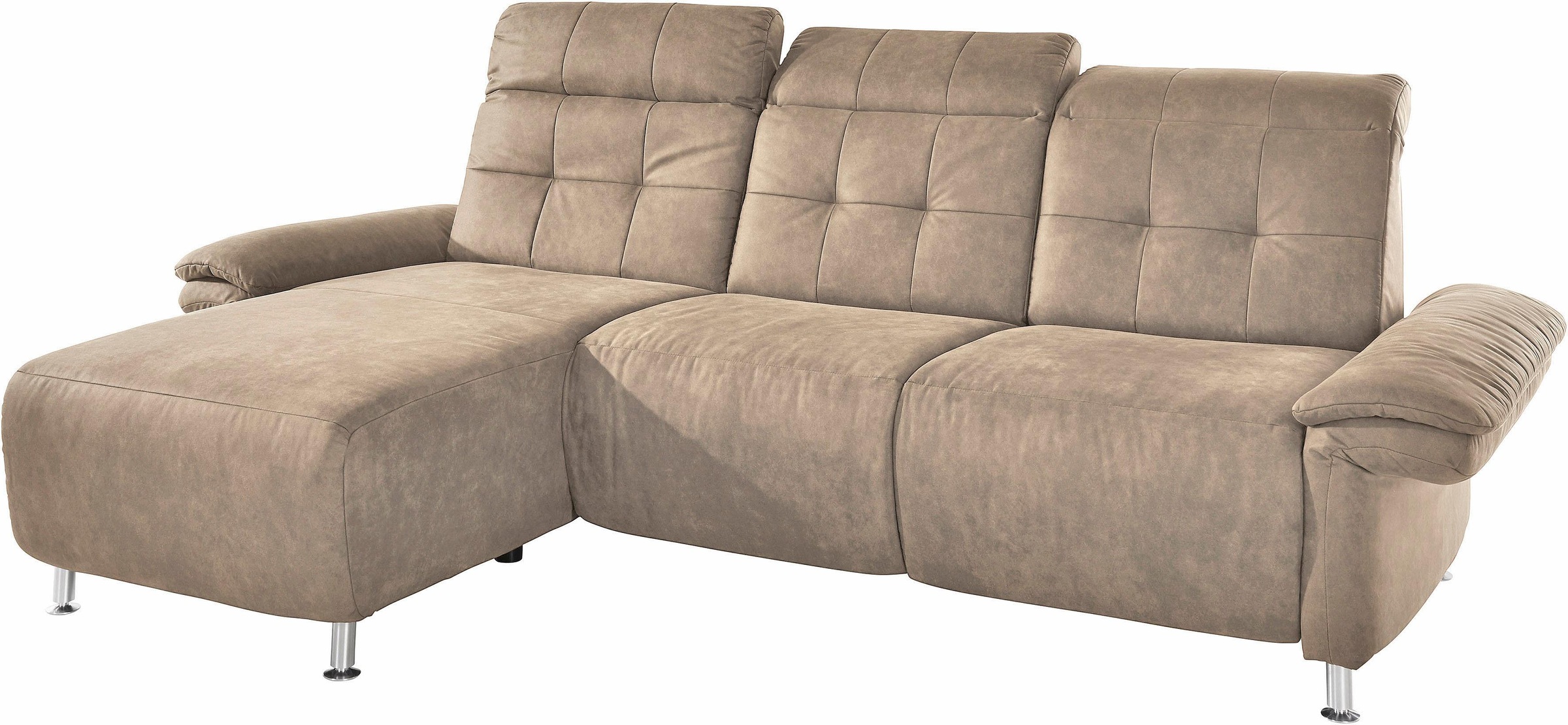 Places of Style Ecksofa »Manhattan L-Form«, 2 Sitze mit elektrischer Relaxfunktion, verstellbare Armlehnen
