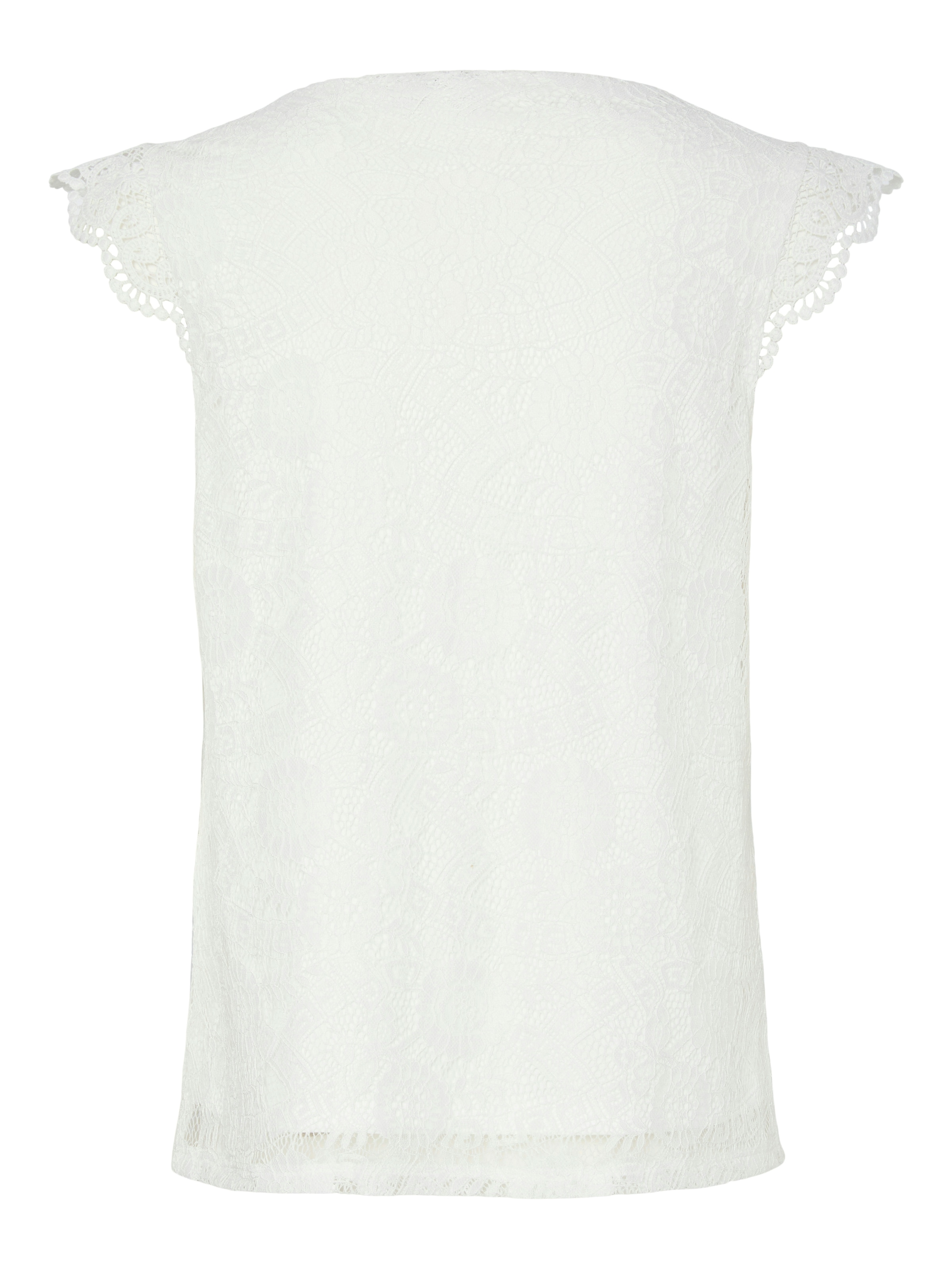 pieces Spitzentop »PCOLLINE SL LACE V-NECK TOP WVN NOOS«