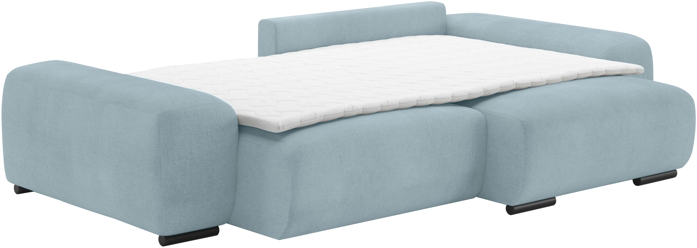 Mr. Couch Polsterecke »Sundance, L-Form«, Dauerschläfer mit Bett, Bettkasten, bis 140 kg belastbar