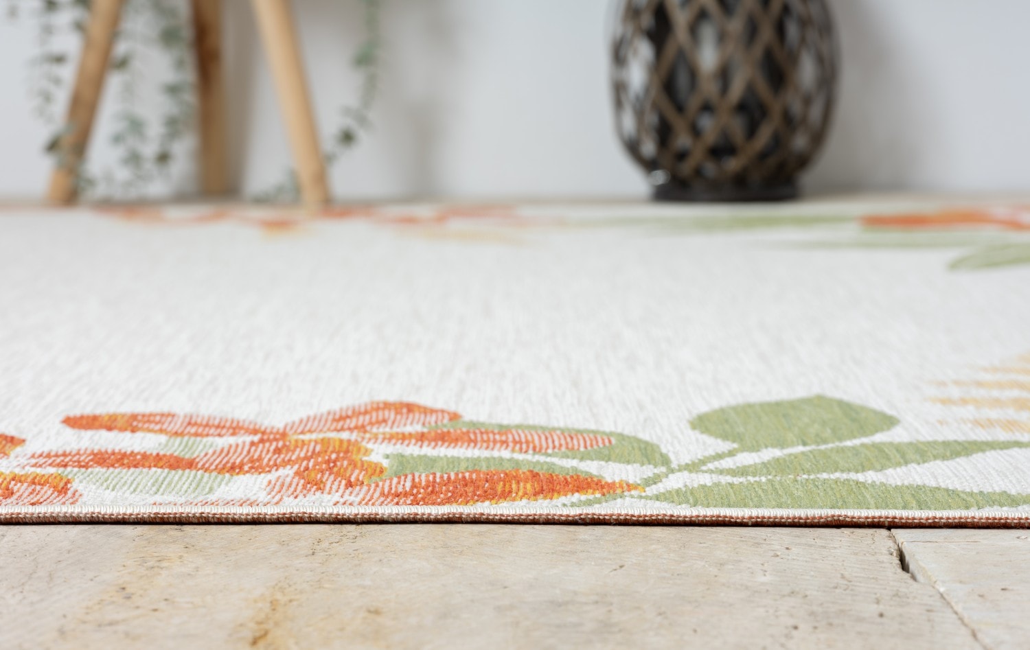 Myflair Möbel & Accessoires Teppich »Isla, LAGERRÄUMUNG!« rechteckig 6 mm Höhe Wendeteppich, Blumen, mit Bordüre, Outdoor geeignet, Balkon, Terrasse