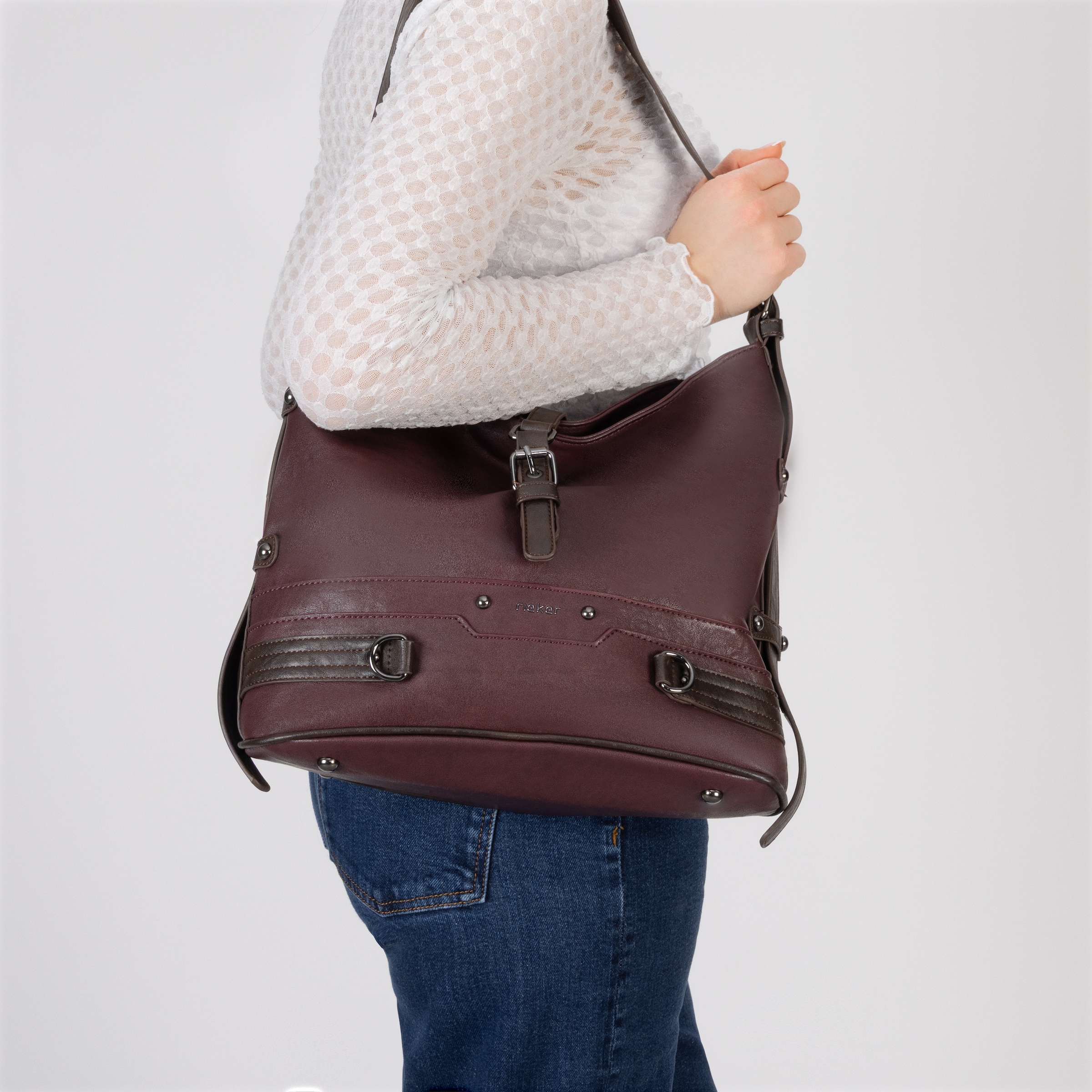 Rieker Umhängetasche Damen Beuteltasche, Schultertasche, Henkeltasche