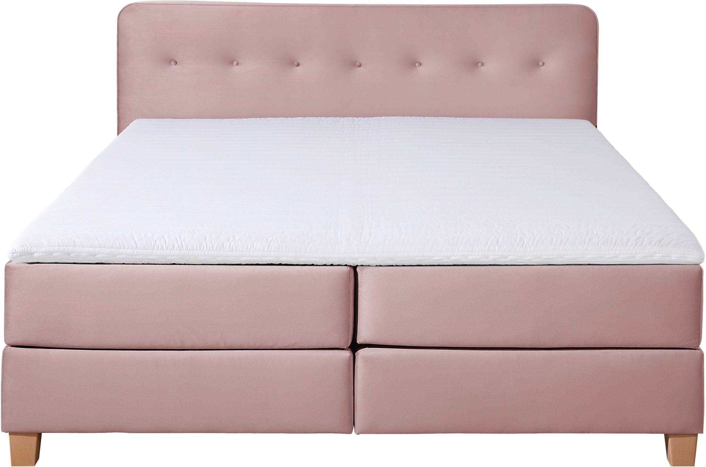 Home affaire Boxspringbett »Fargo«, in Überlänge 220 cm, mit Topper, 3 Ausführungen, 4, Breiten