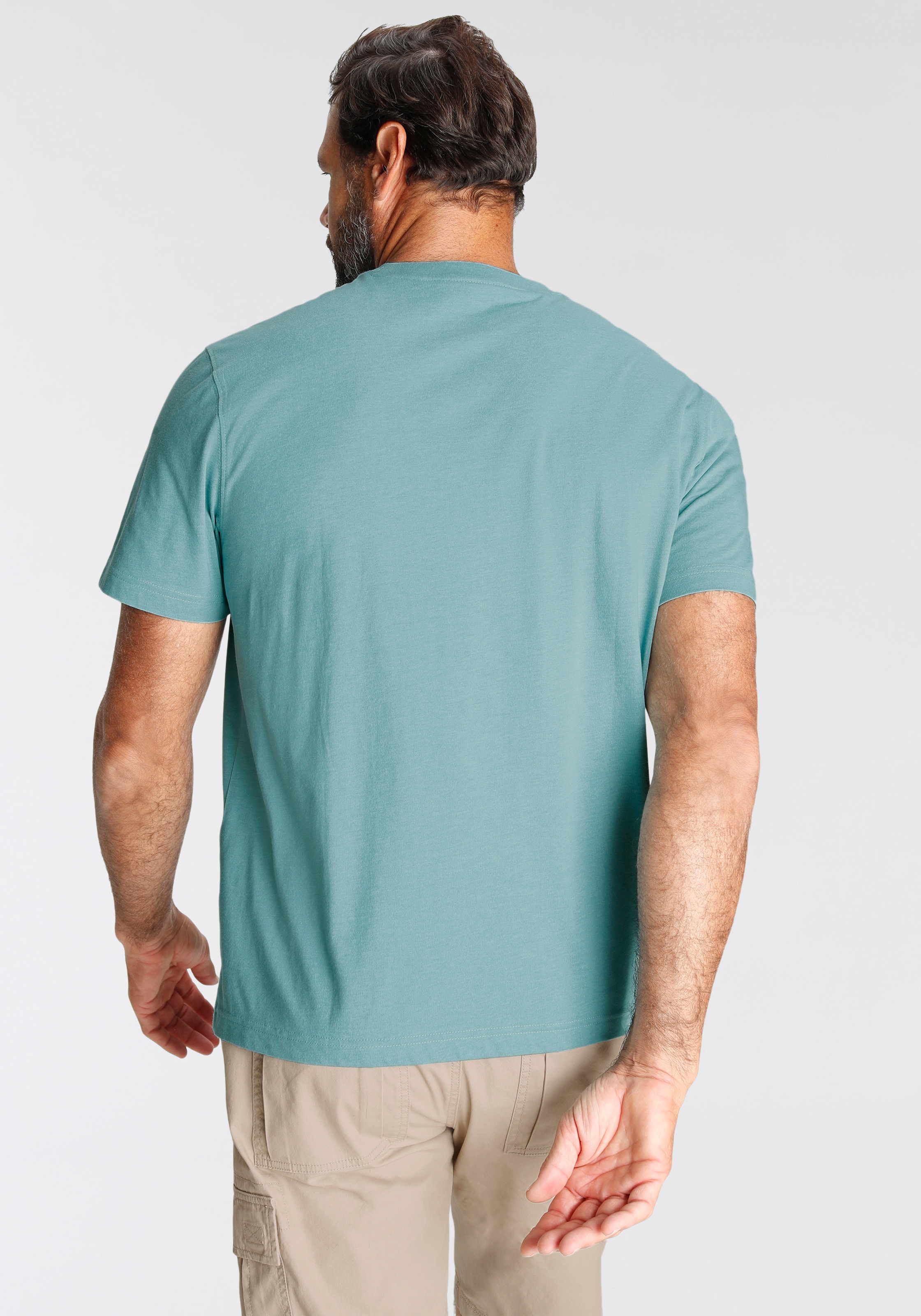 Man's World T-Shirt, mit Brustprint