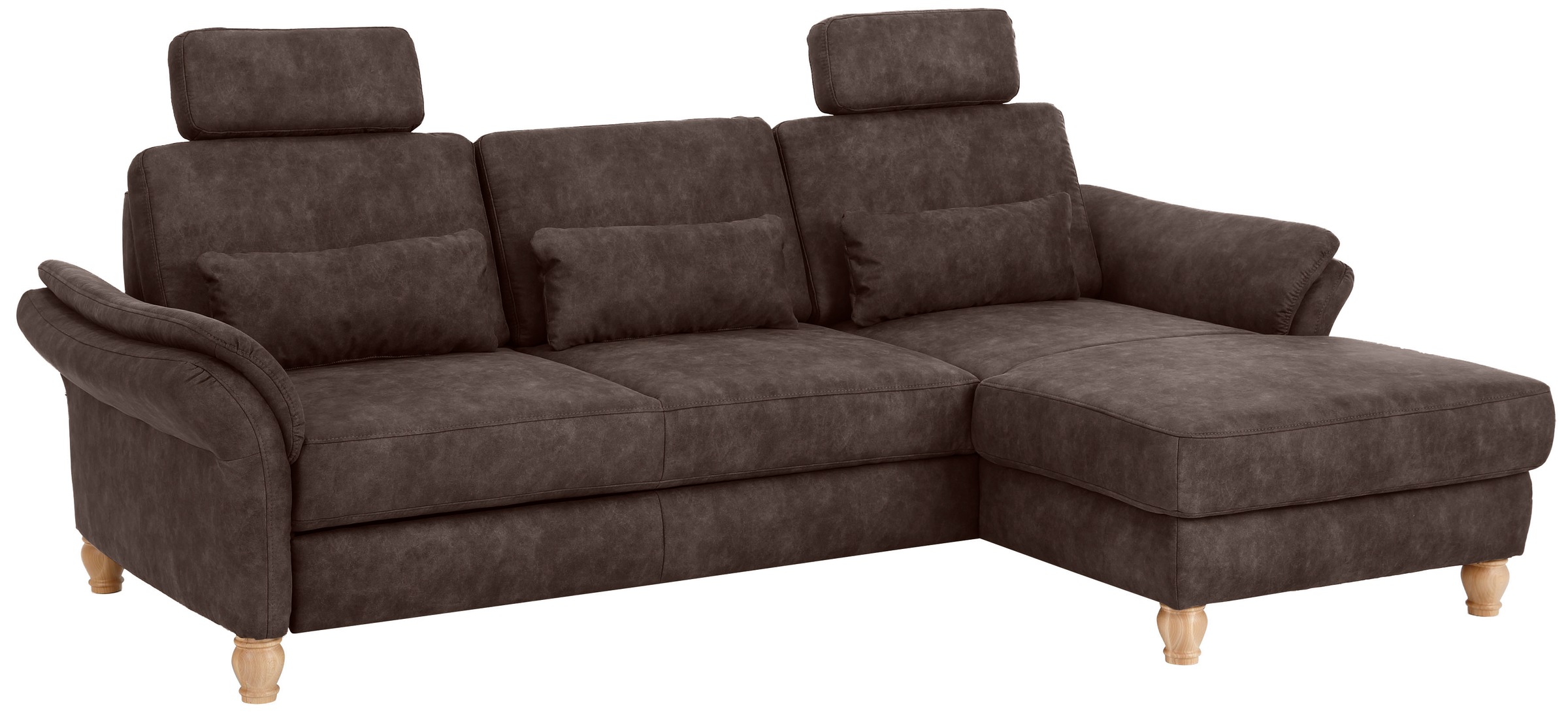 Home affaire Ecksofa »Palace L-Form«, incl. Sitztiefenverstellung, wahlweise mit Bettfunktion und Stauraum
