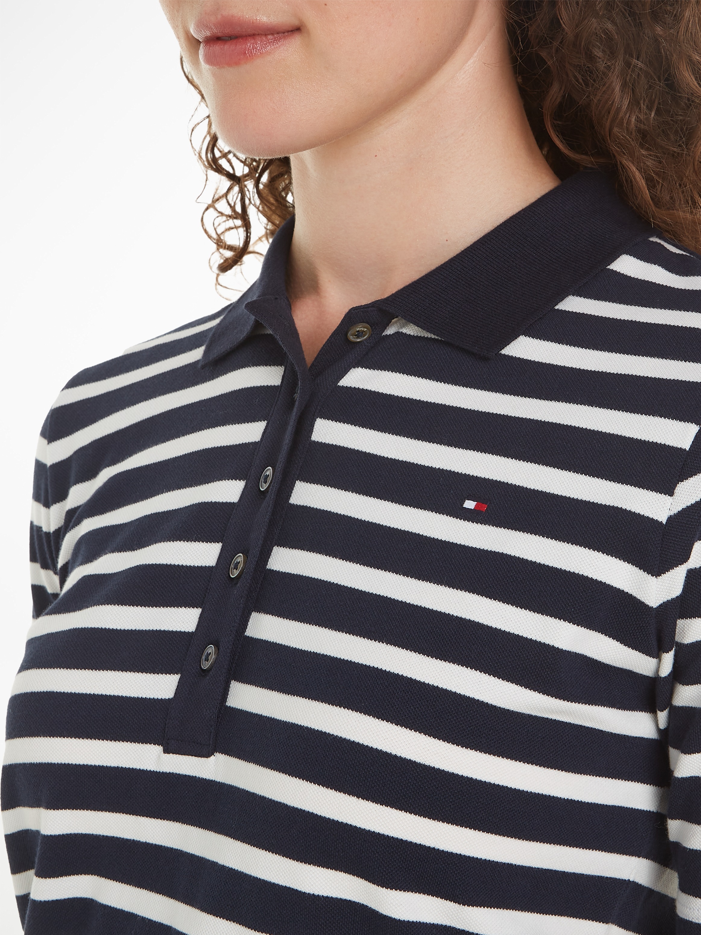 Tommy Hilfiger Poloshirt »1985 REG PIQUE STRIPE POLO SS«, mit dezenter Tommy Hilfiger Logostickerei