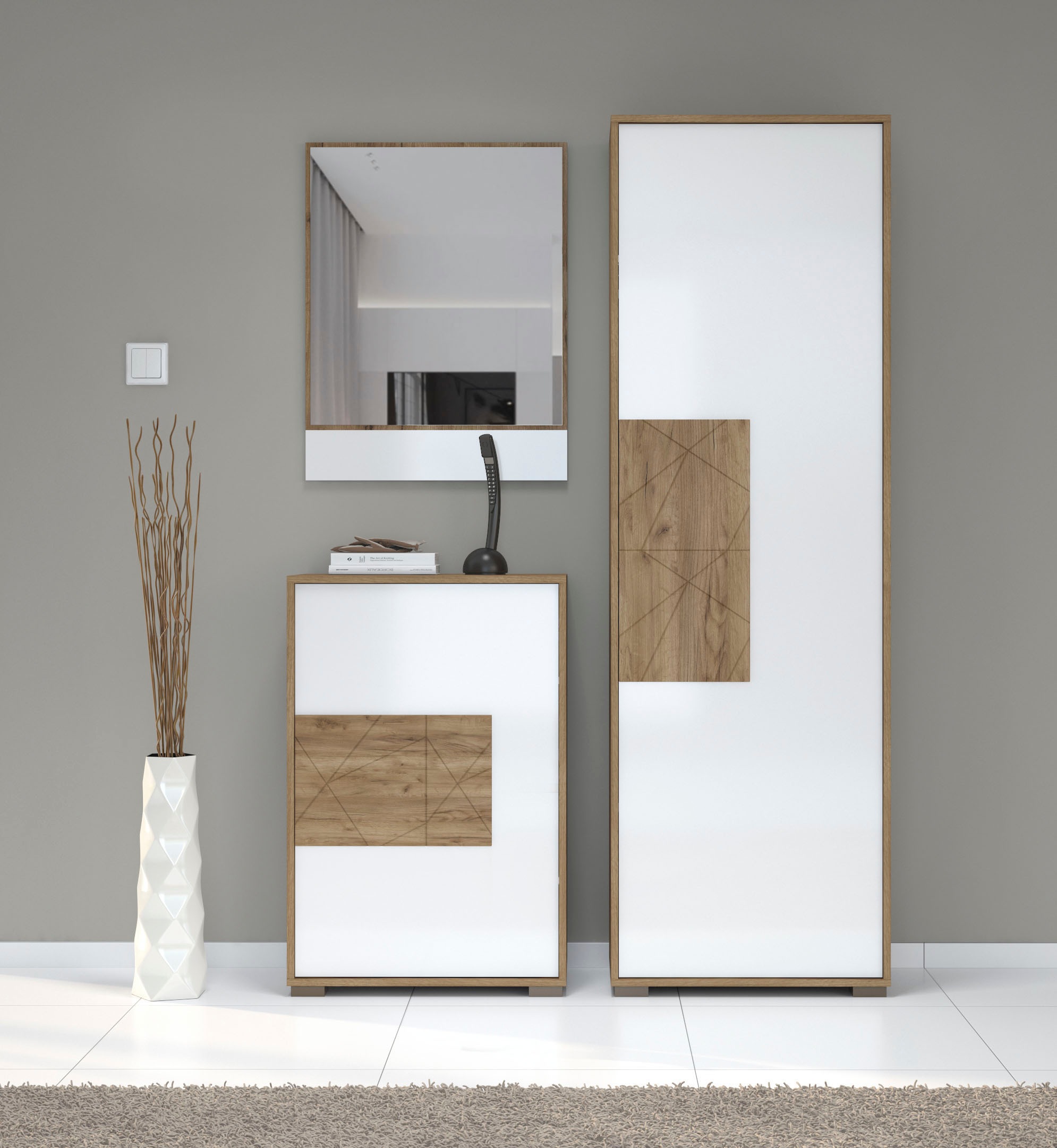 Places of Style Wandspiegel »Stela«, UV lackiert
