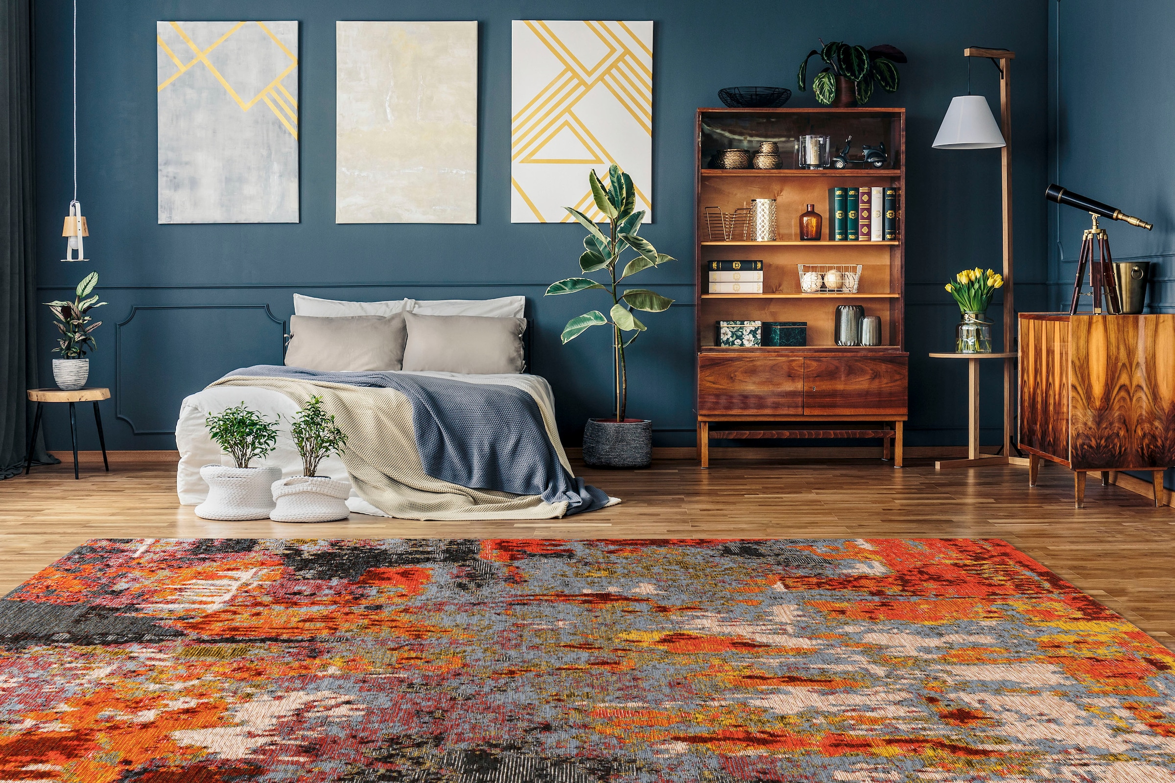 Padiro Teppich »Primavera 525« rechteckig 5 mm Höhe Flachgewebe