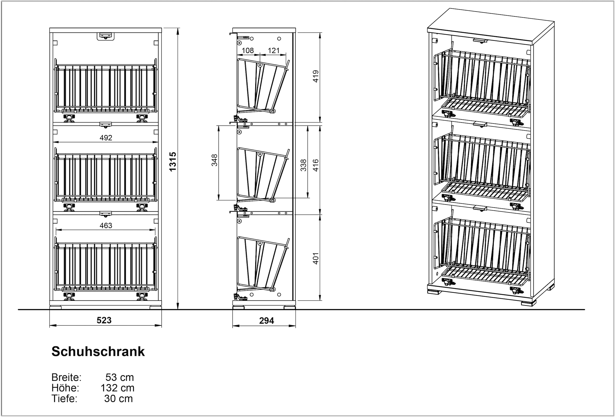 GERMANIA Schuhschrank »COLORADO«