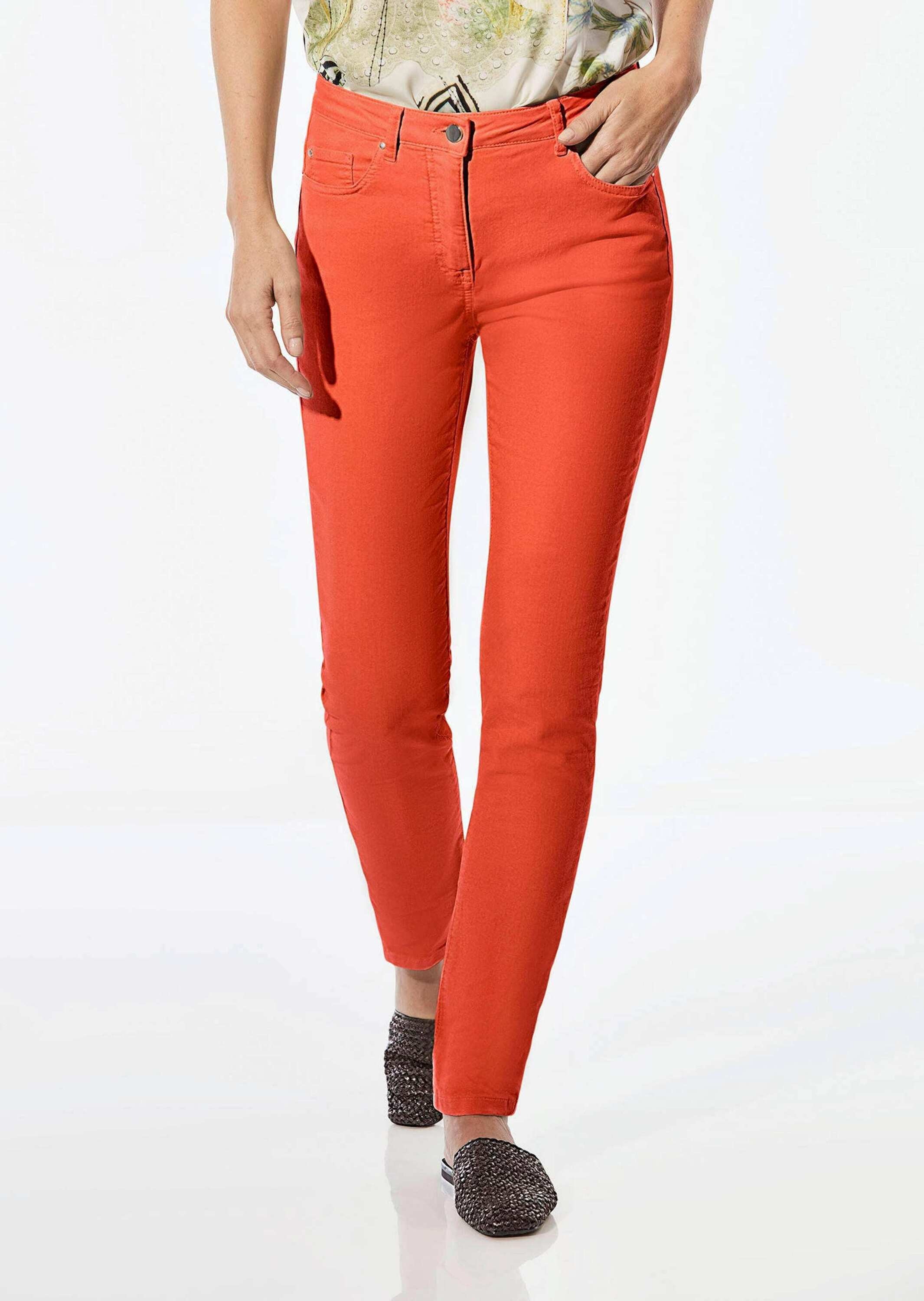 GOLDNER Regular-fit-Jeans »Lange Freizeithose BELLA mit Formbund«
