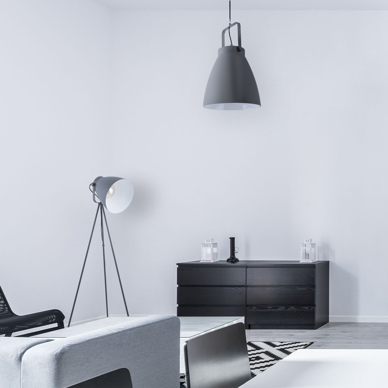 Paco Home Pendelleuchte »BOONE PD«, 1 flammig-flammig, Stehleuchte Modern  Wohnzimmer Industrial Scheinwerfer Design E27 online kaufen | mit 3 Jahren  XXL Garantie