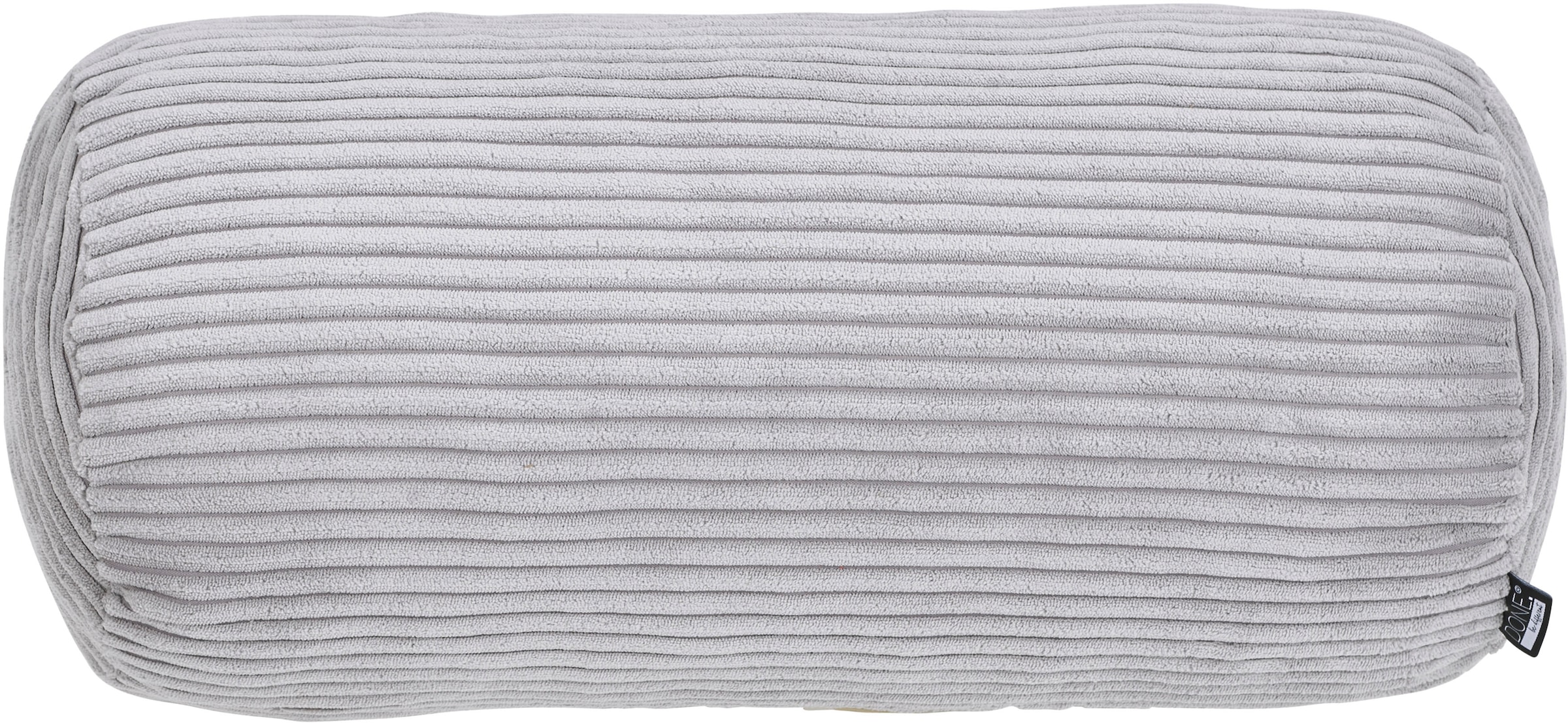 done. , Nackenrolle »Zoom« Nackenrolle aus modernem Kordstoff, silver, Obermaterial: 92% Polyester, 8% Nylon,