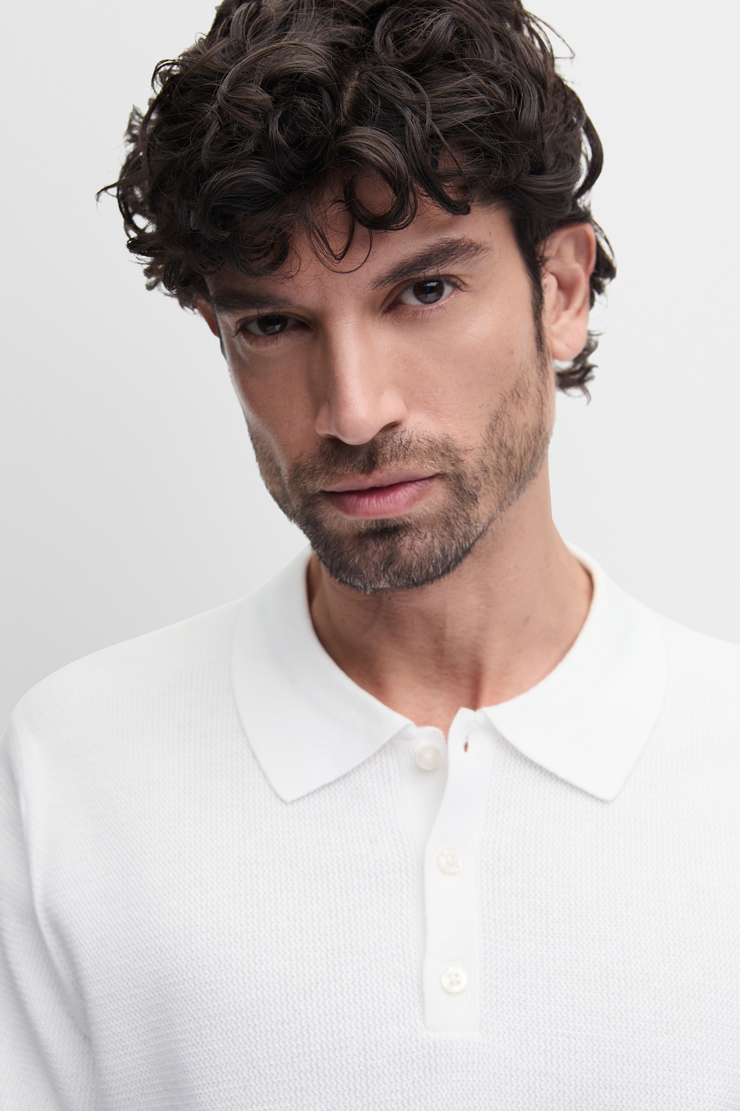 Cinque Kurzarmpullover »CIFLAV« mit Polokragen und Knopfleiste, Regular Fit