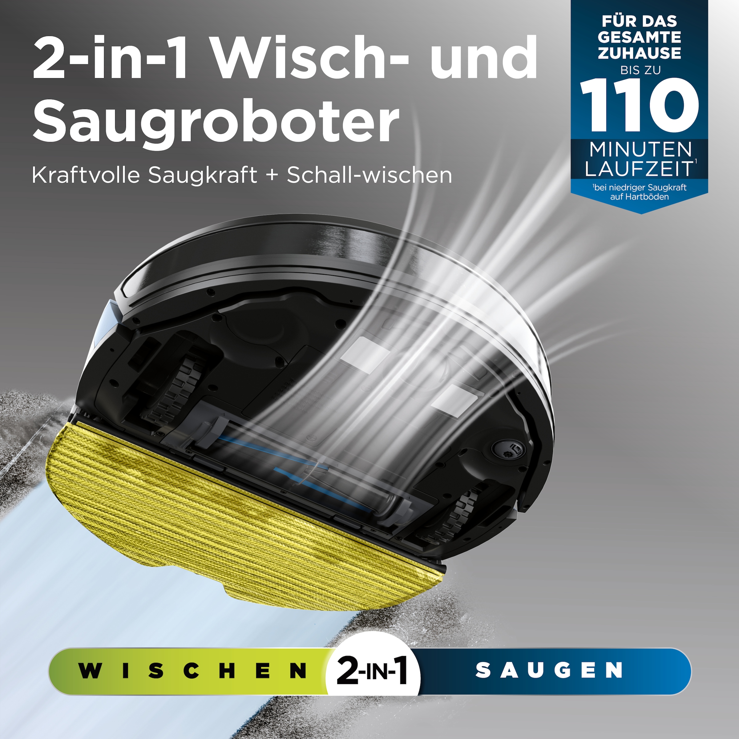 Shark Nass-Trocken-Saugroboter »RV2620WDEU«, Matrix Plus 2-in-1 Wischen & Saugen