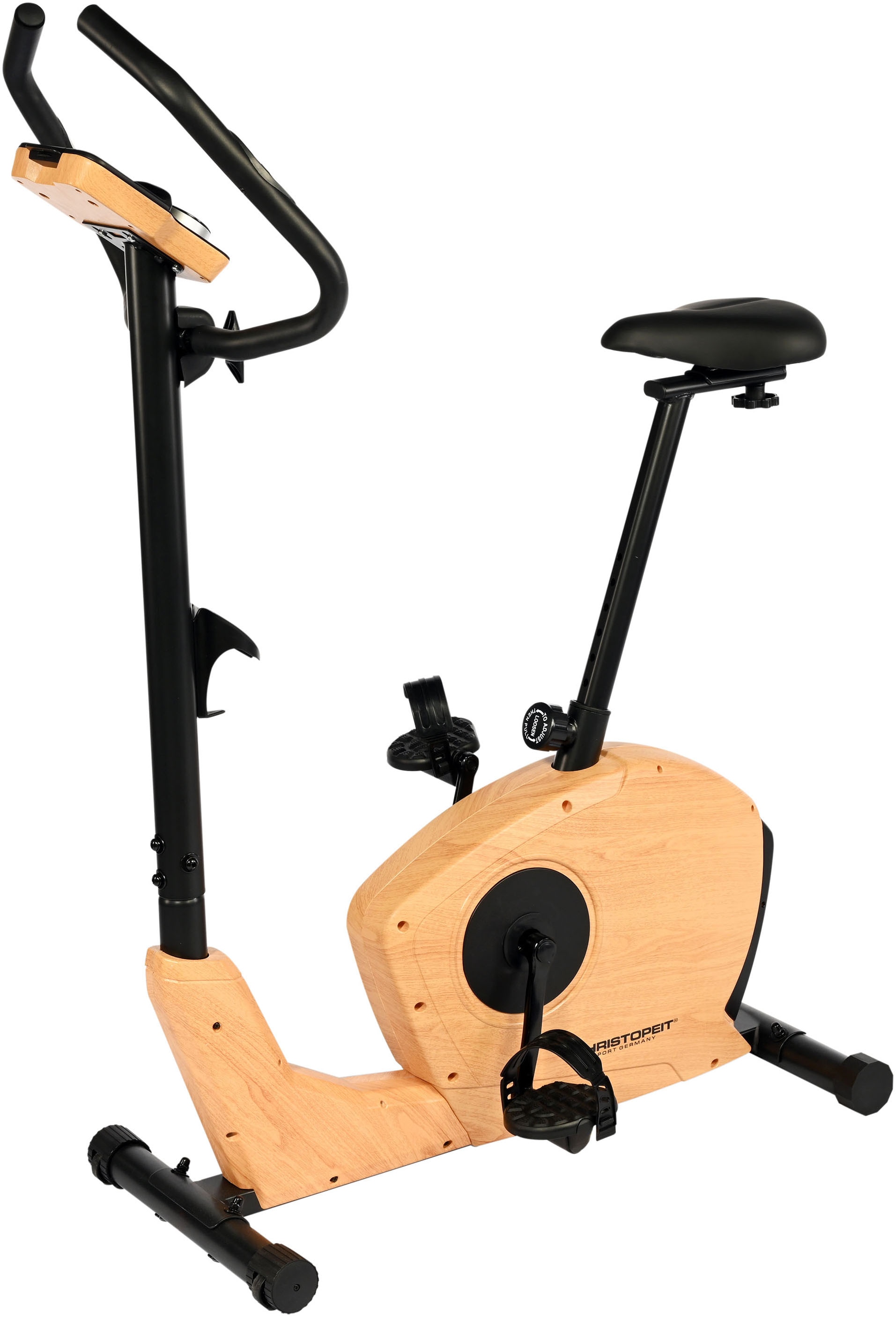 Christopeit Sport® Ergometer »ET 3.2«, Elegante Holzoptik, Kinomap kompatibel