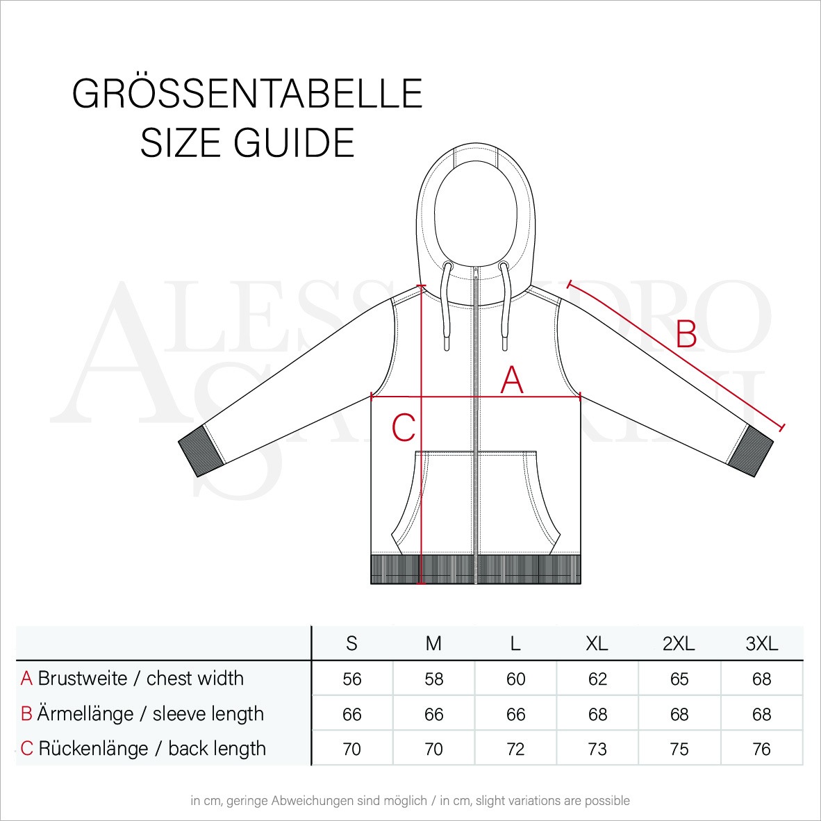 Alessandro Salvarini Sweatjacke »Alessandro Salvarini Herren Sweatjacke AS292«
