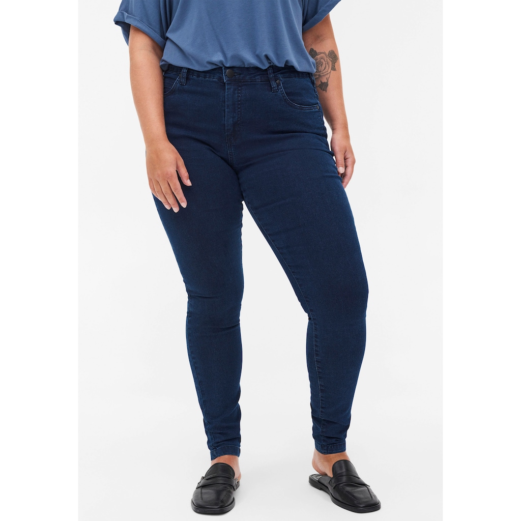 Zizzi Slim-fit-Jeans »ZI-AMY« in Baumwoll-Stretch Zizzi Slim-fit-Jeans »ZI-AMY« in Baumwoll-Stretch
