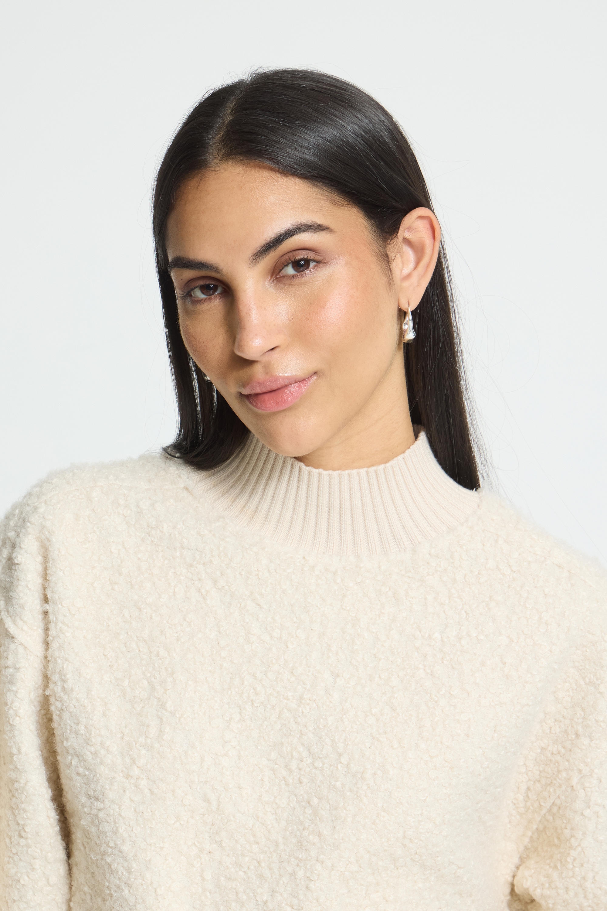 Ichi Strickpullover »Damen Strickpullover langarm IHCURLEY«