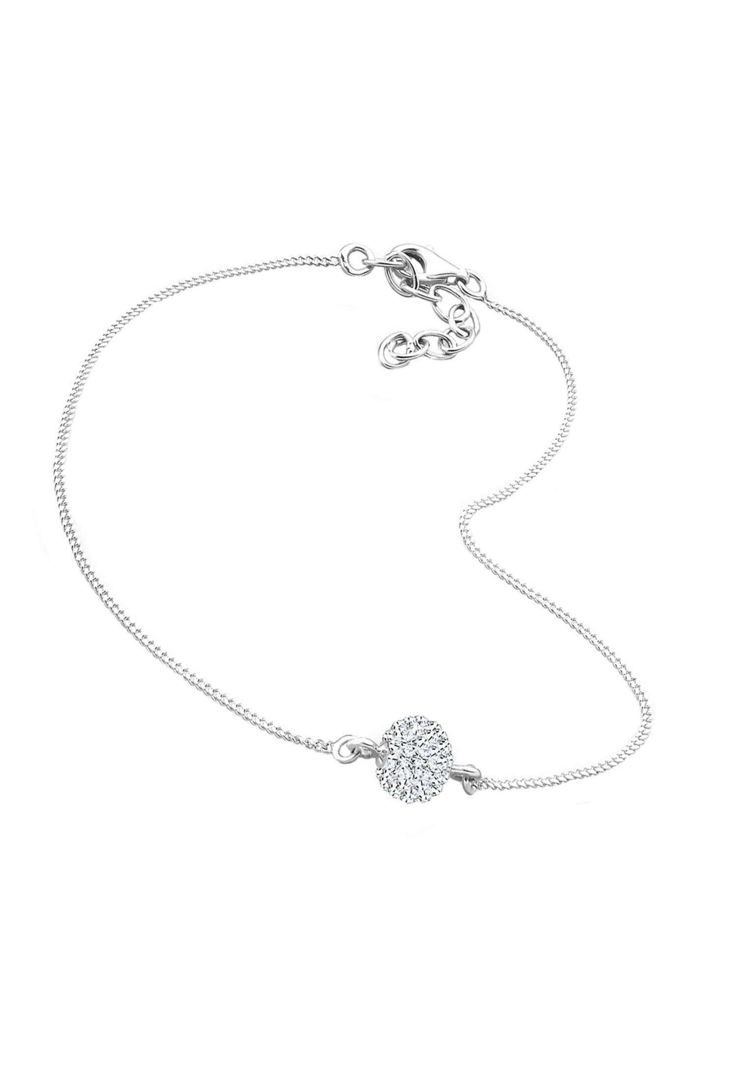 Elli Fußkette »Fußschmuck Kristalle 925 Silber«