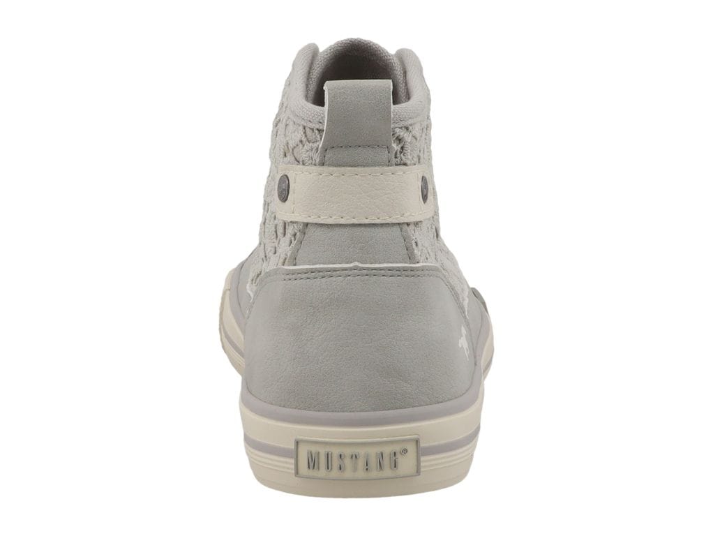 Mustang Shoes Sneaker »Winona«  Schnürboots, High Top-Sneaker mit Blüten-Stickerei