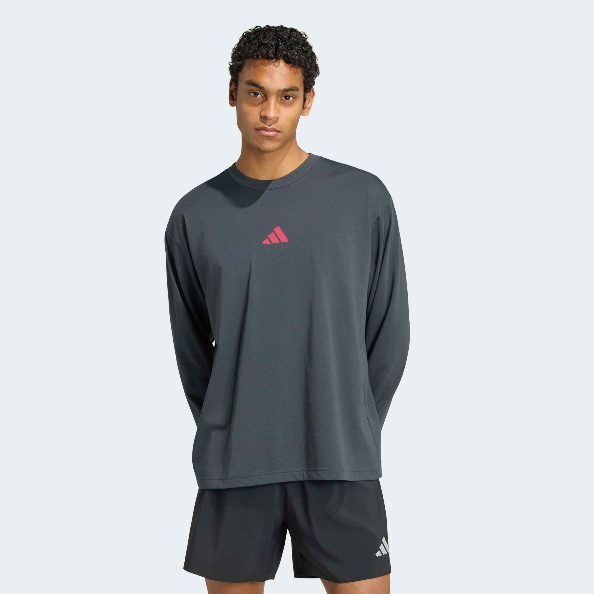 adidas Performance Laufshirt "RUNNING STATE OF MIND GRAFIK LANGARM" für Erwachsene, mit climacool Technologie, aus Polyester