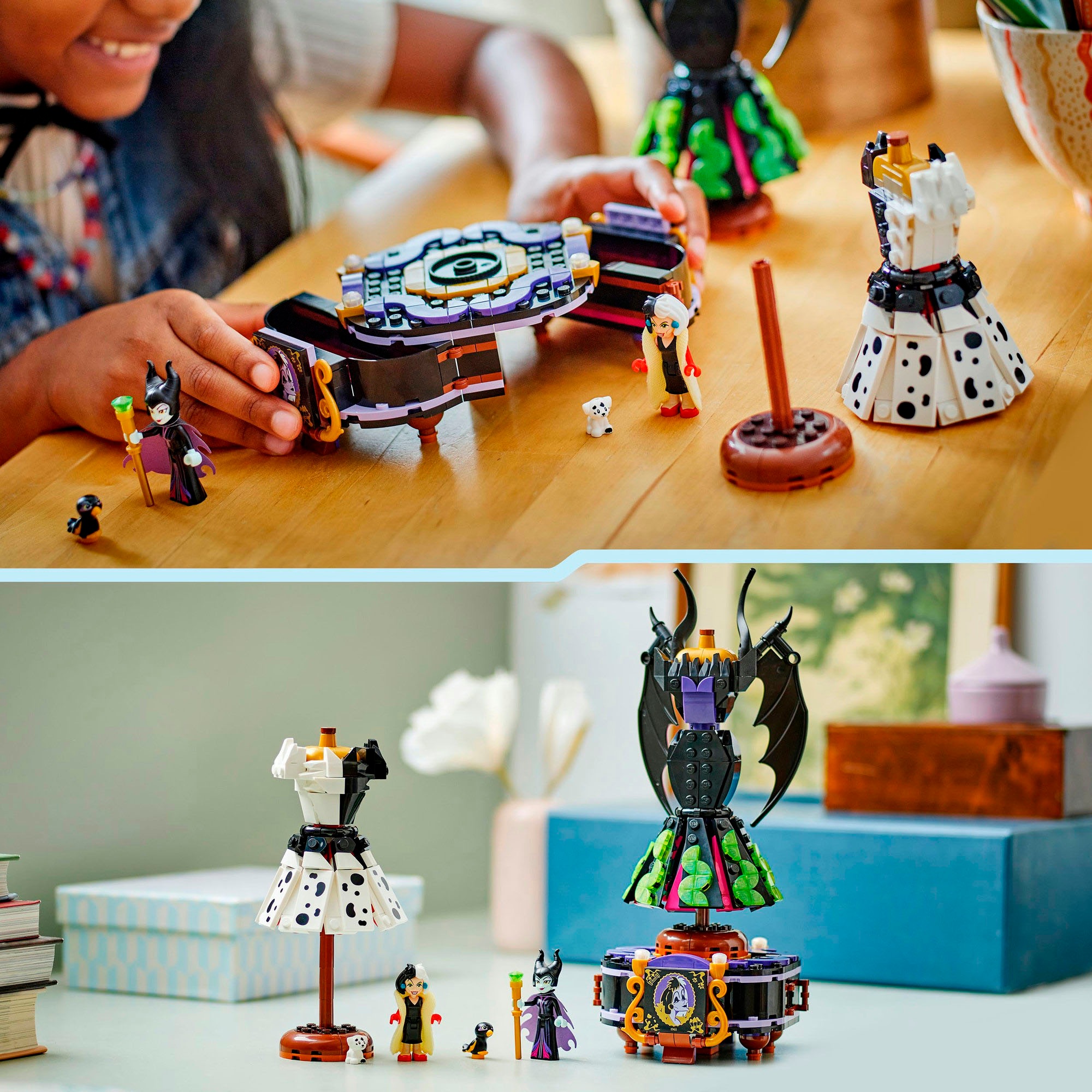 LEGO® Konstruktionsspielsteine »Die Kleider von Malefiz und Cruella De Vil (43262)«, (524 St.), LEGO® Disney Classic; Made in Europe