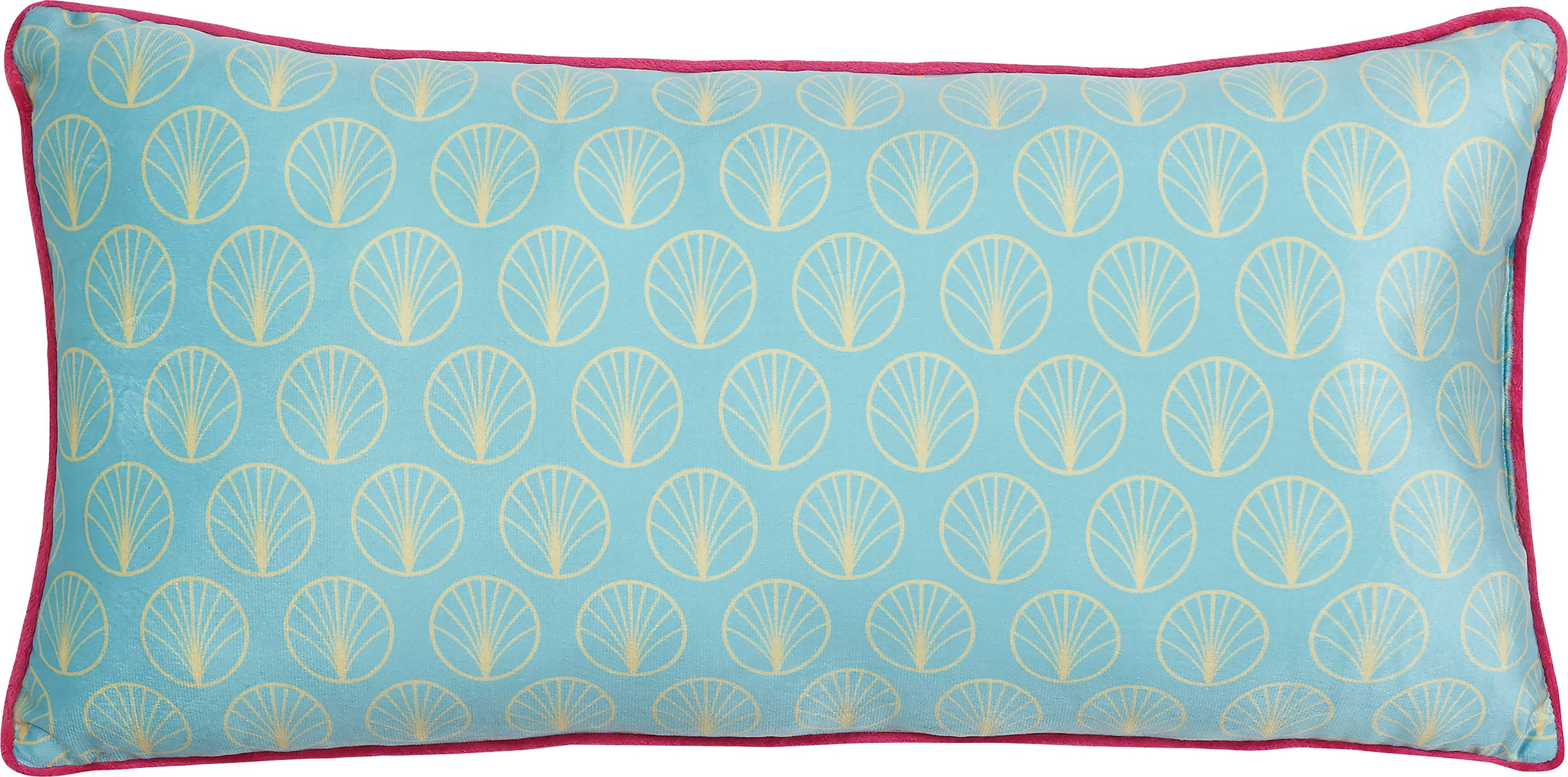 hip Dekokissen »Ofelia«, Mit Füllung, 1 Stück, Biese, 30x60, Wendeoptik, Weich, Papagei, Blau