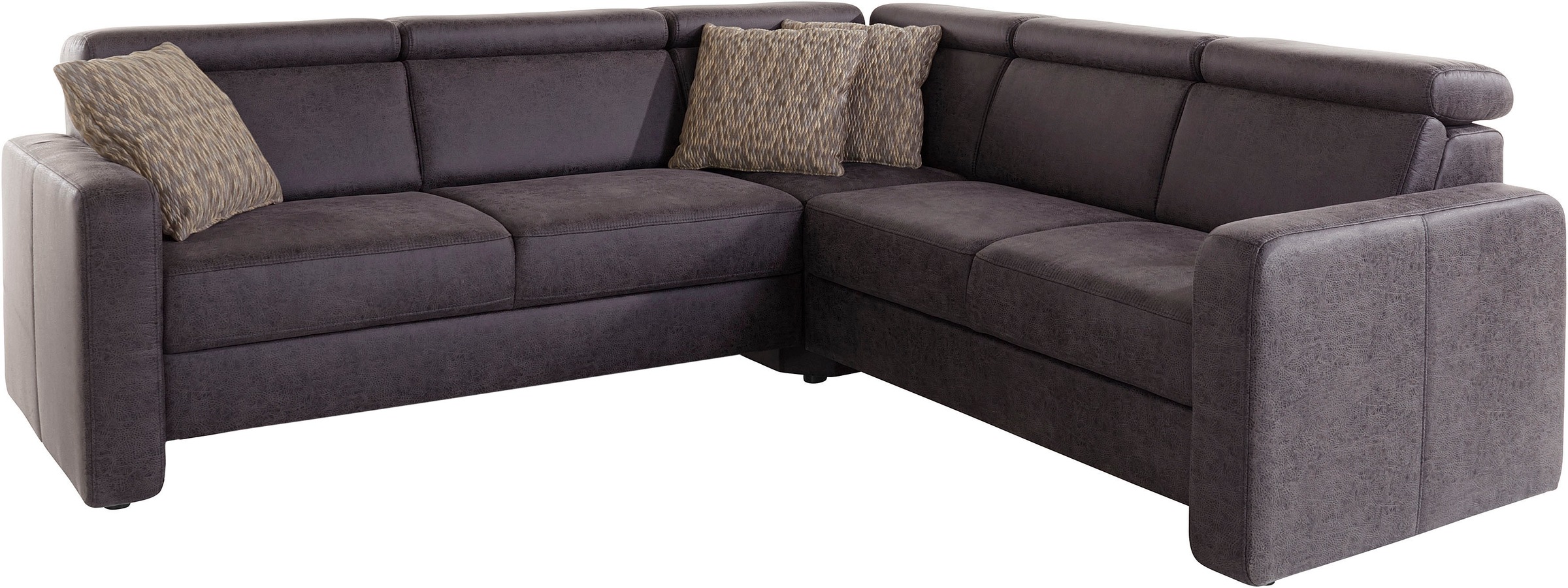 sit&more Ecksofa »Bologna L-Form«, Kopfteilverstellung, wahlweise mit Bettfunktion und Schubkasten