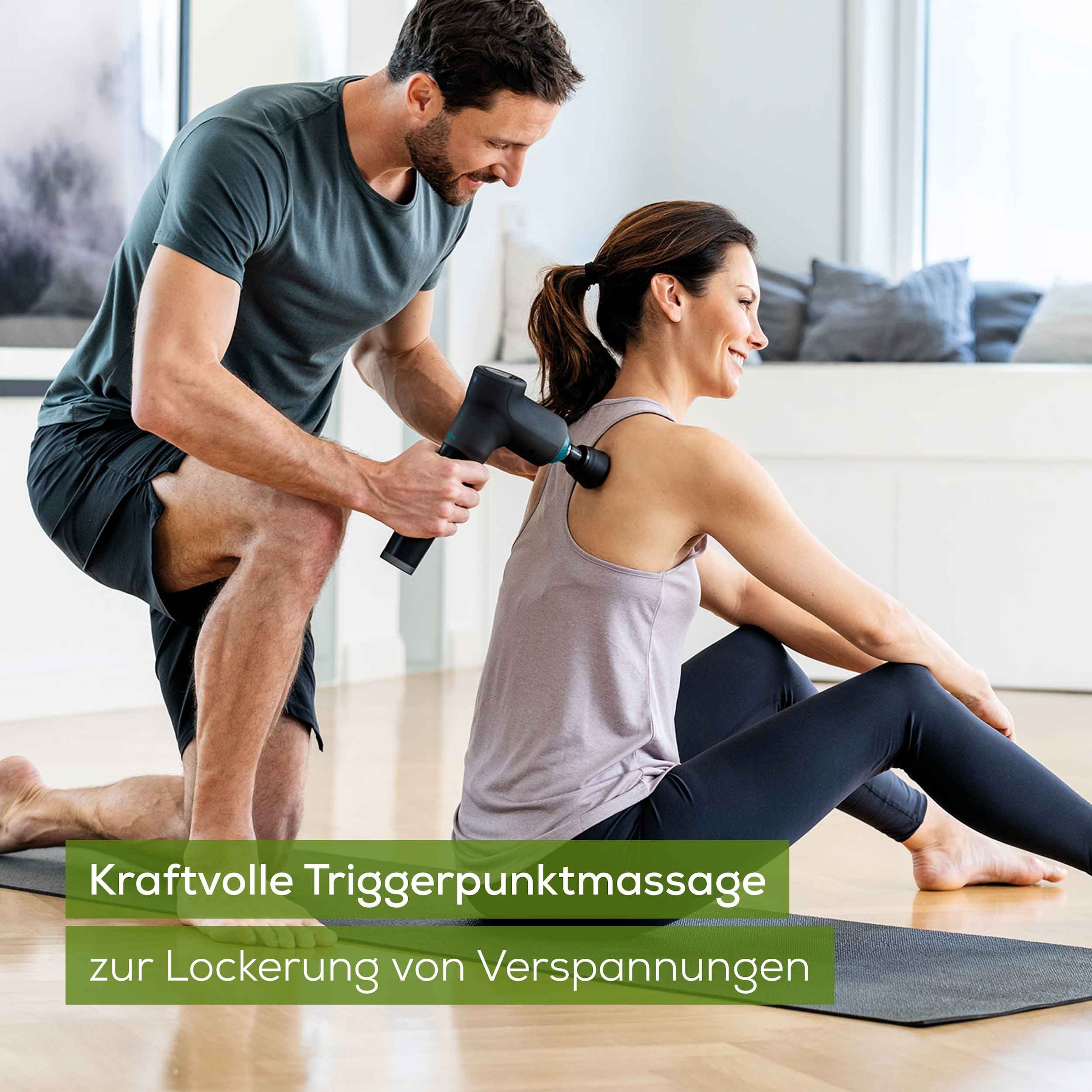 BEURER Massagegerät »MG 185 für kraftvolle und wohltuende Triggerpunktmassagen«, Mit 9 Intensitätsstufen und 5 Massageaufsätzen