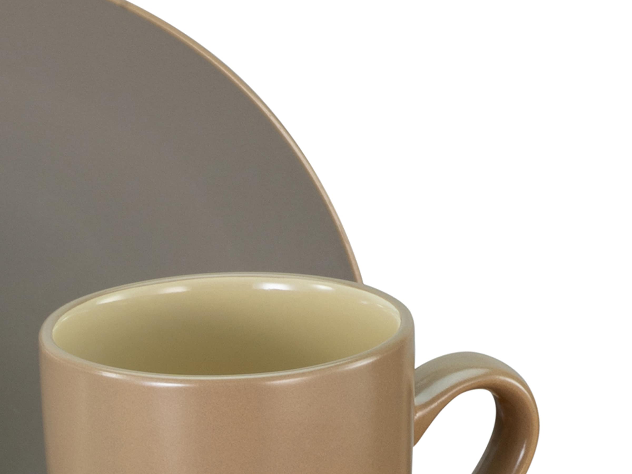 CreaTable Kombiservice »Geschirr-Set Urban Jungle«, (Set, 16 tlg., Kaffeeservice und Tafelservice im Set, für 4 Personen), Service, moderne Coupeform, 16 Teile, für 4 Personen
