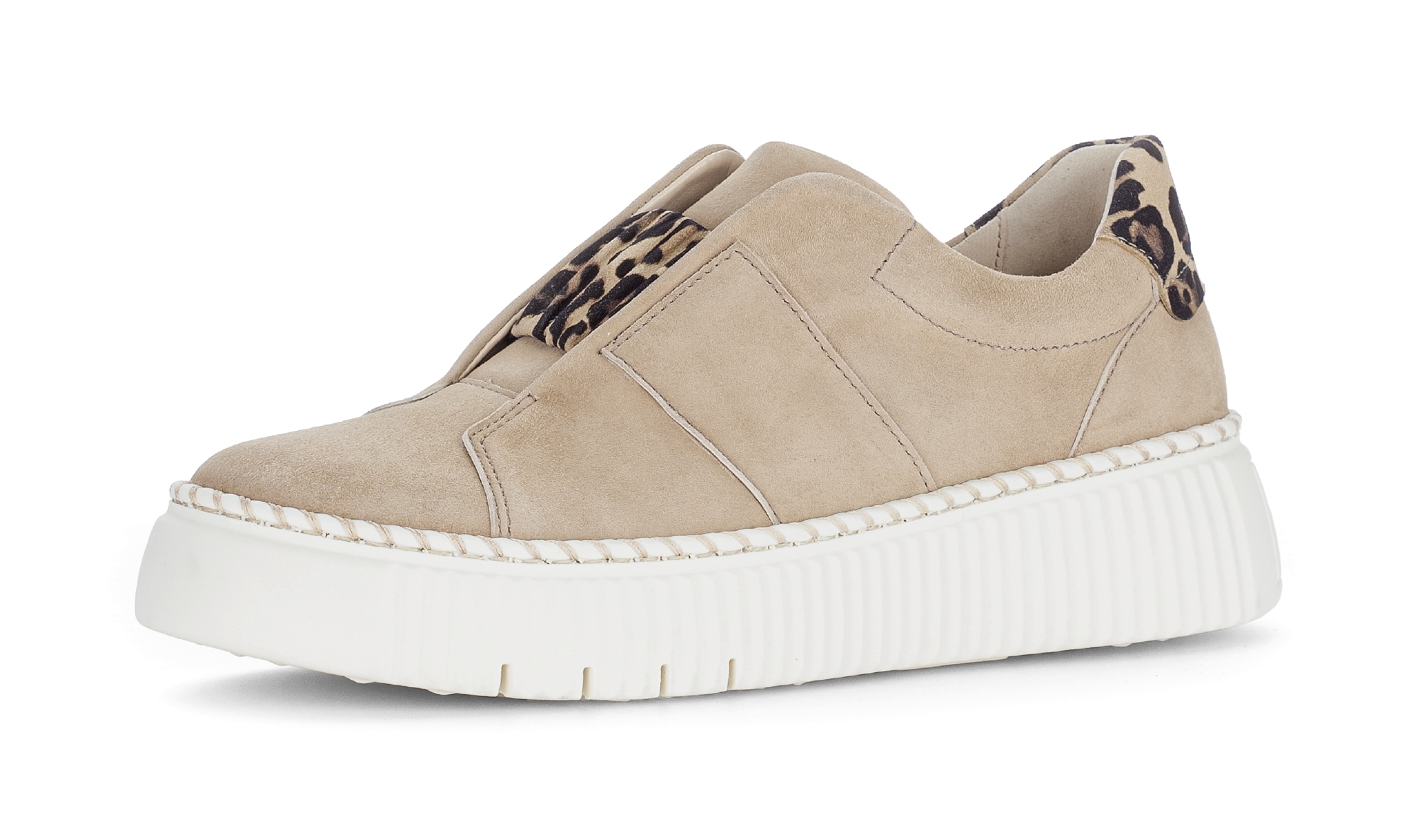 Gabor Plateausneaker  , Freizeitschuh, Halbschuh, Slipper mit Gummizug-Band über dem Rist