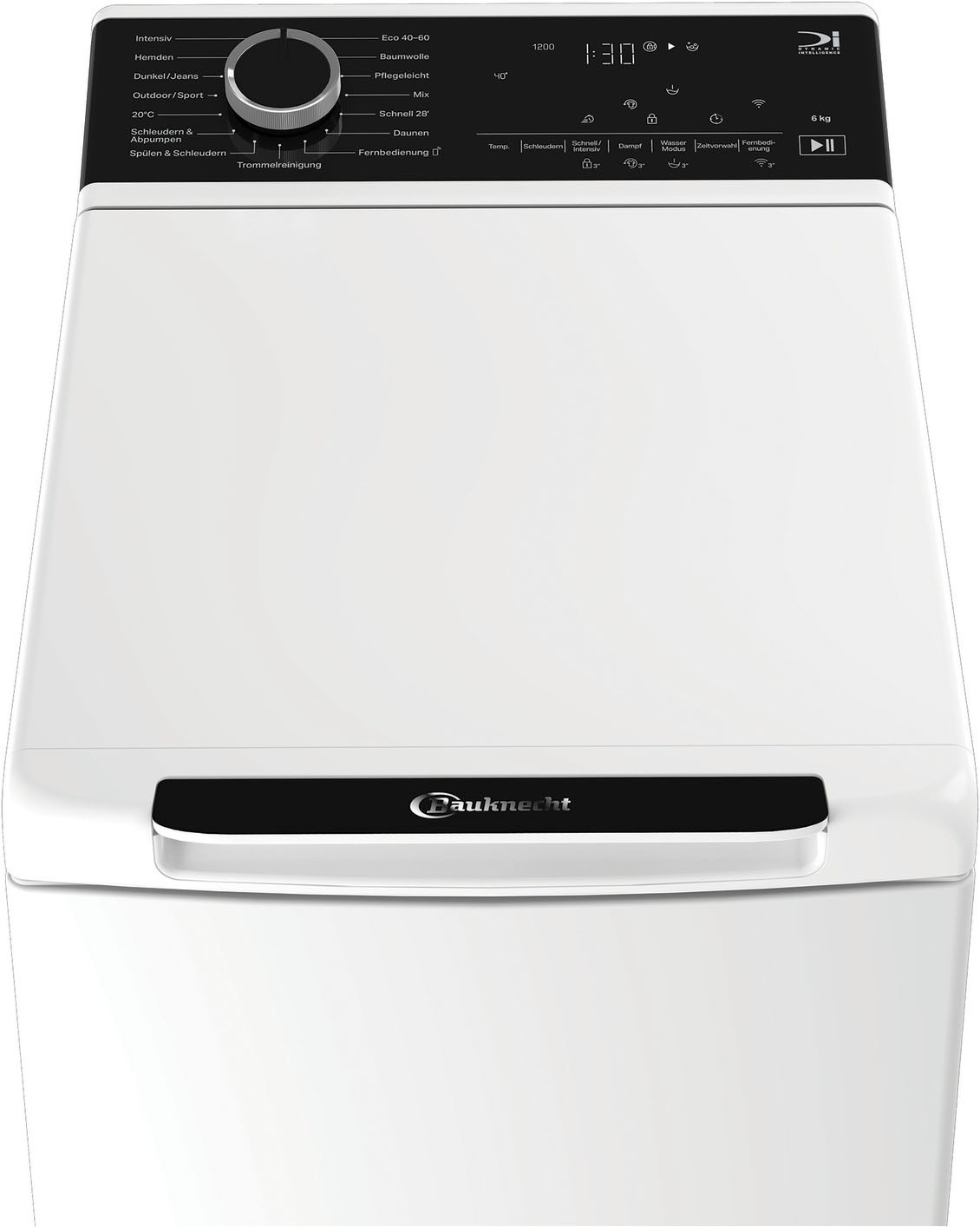 BAUKNECHT Waschmaschine Toplader »TBK 61A BW« 6 kg 1200 U/min HomeWhiz – smarte Vernetzung für mehr Komfort