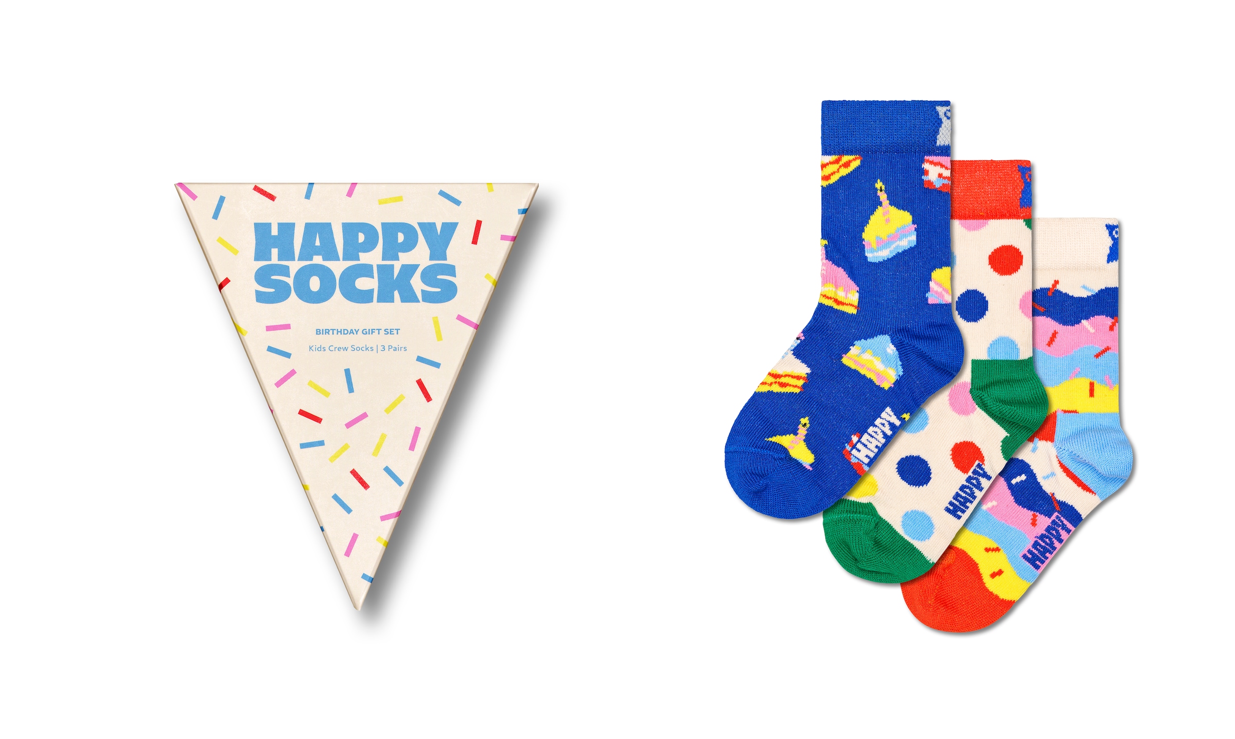 Happy Socks Socken, (3er Pack), Birthday Gift Set