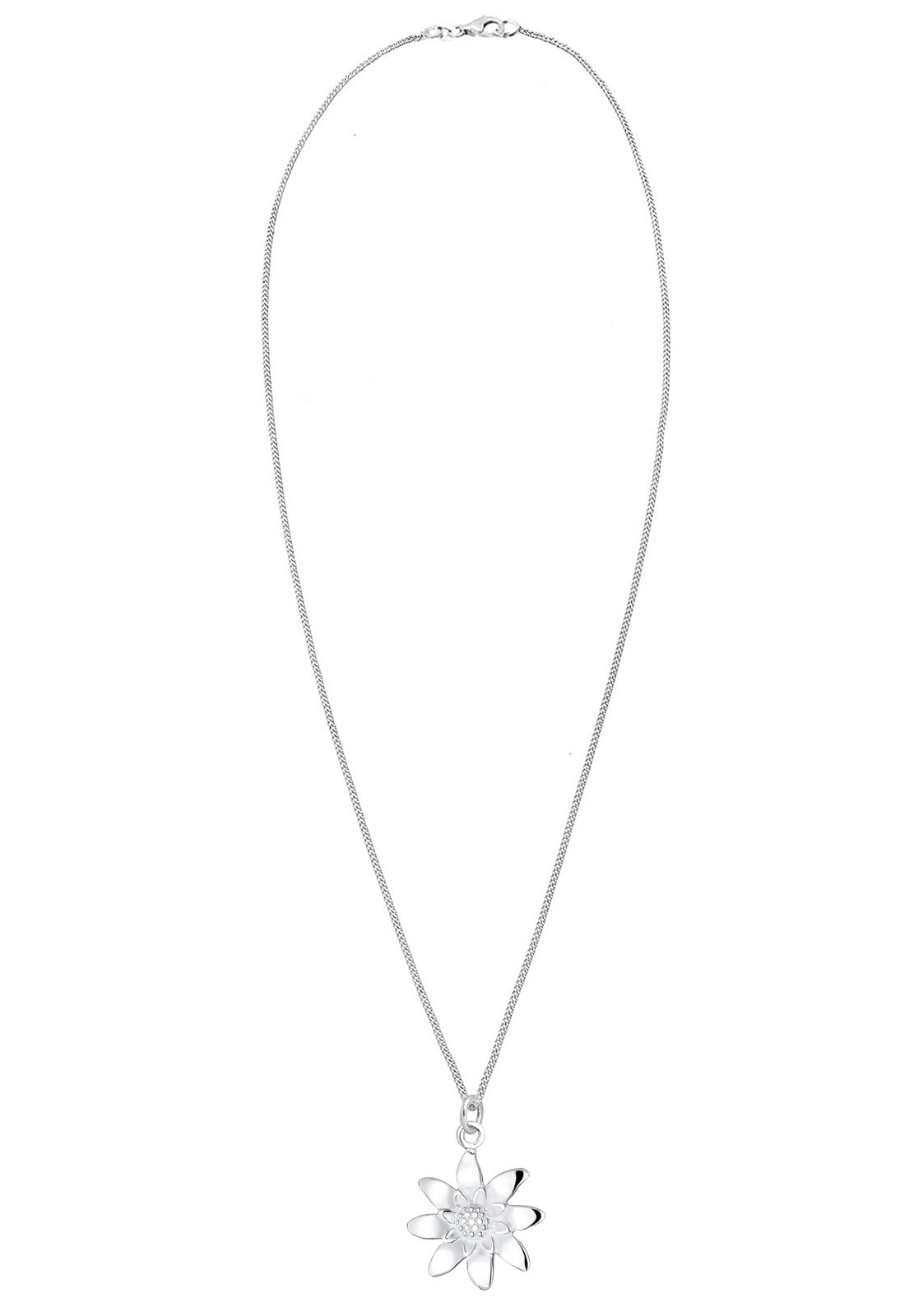 Elli Kette mit Anhänger »Halskette Edelweis Tracht Blume 925 Sterling Silber«