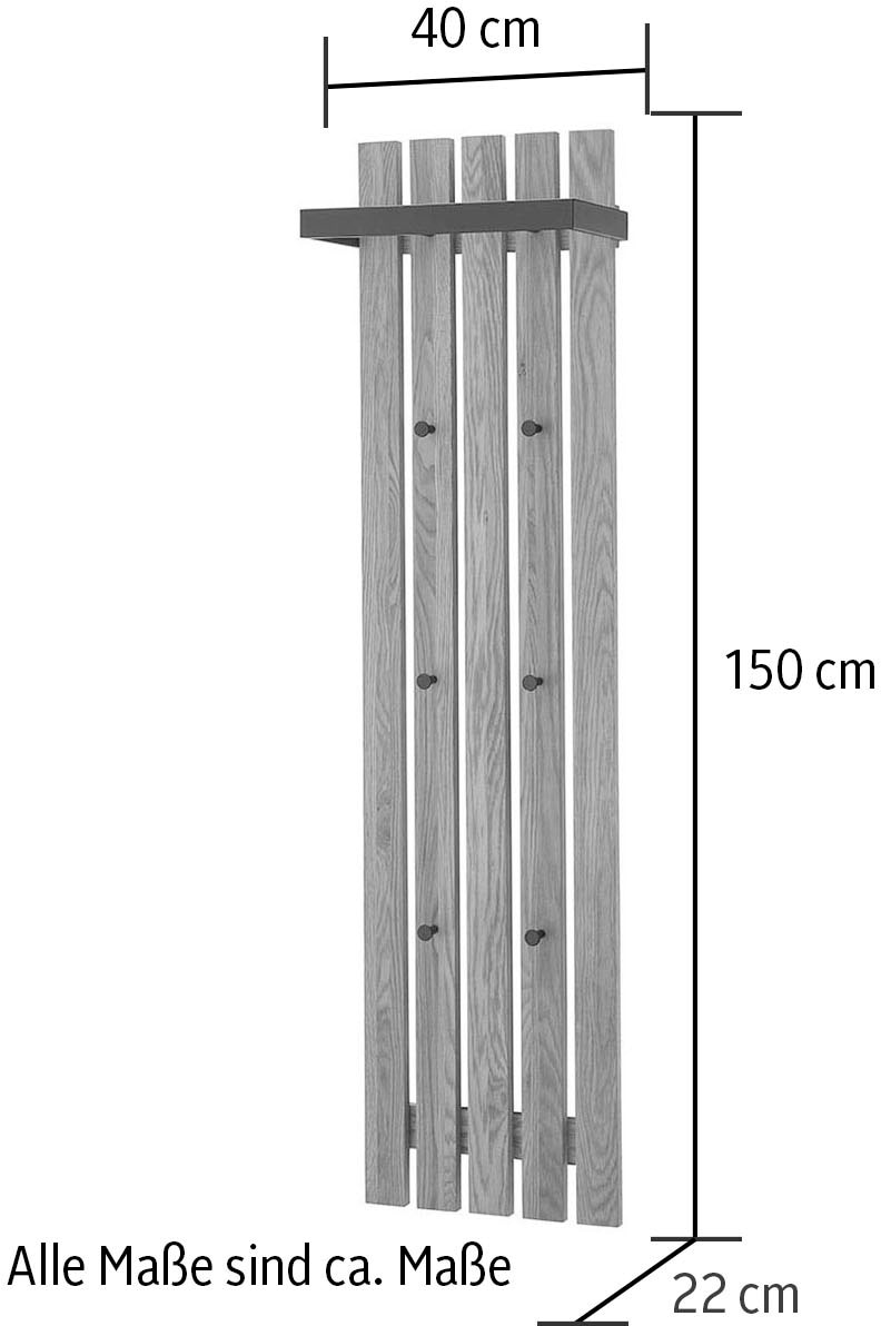 MCA furniture Garderobenpaneel »BANTRY Garderobenpaneel W1-150« Leisten
